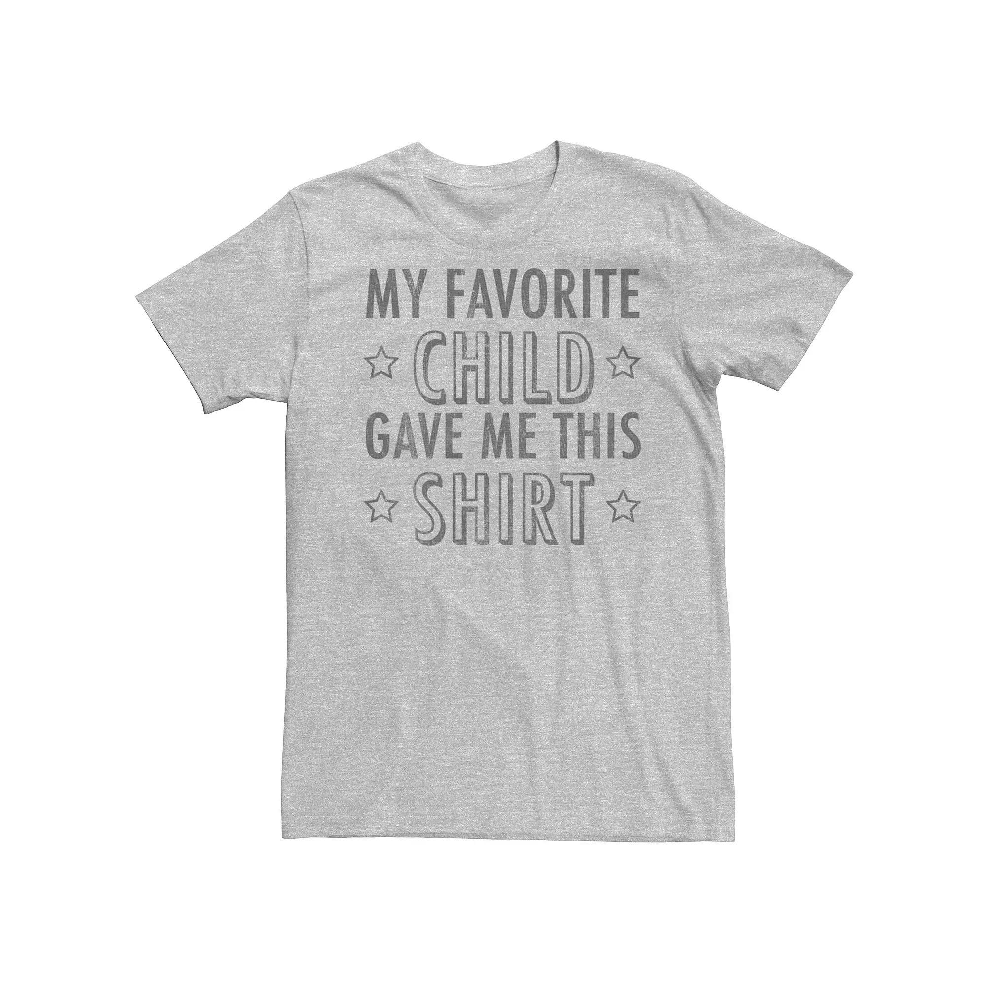 Men's My Favorite Child Tee, Size: Medium, Athletic Grey Product Image