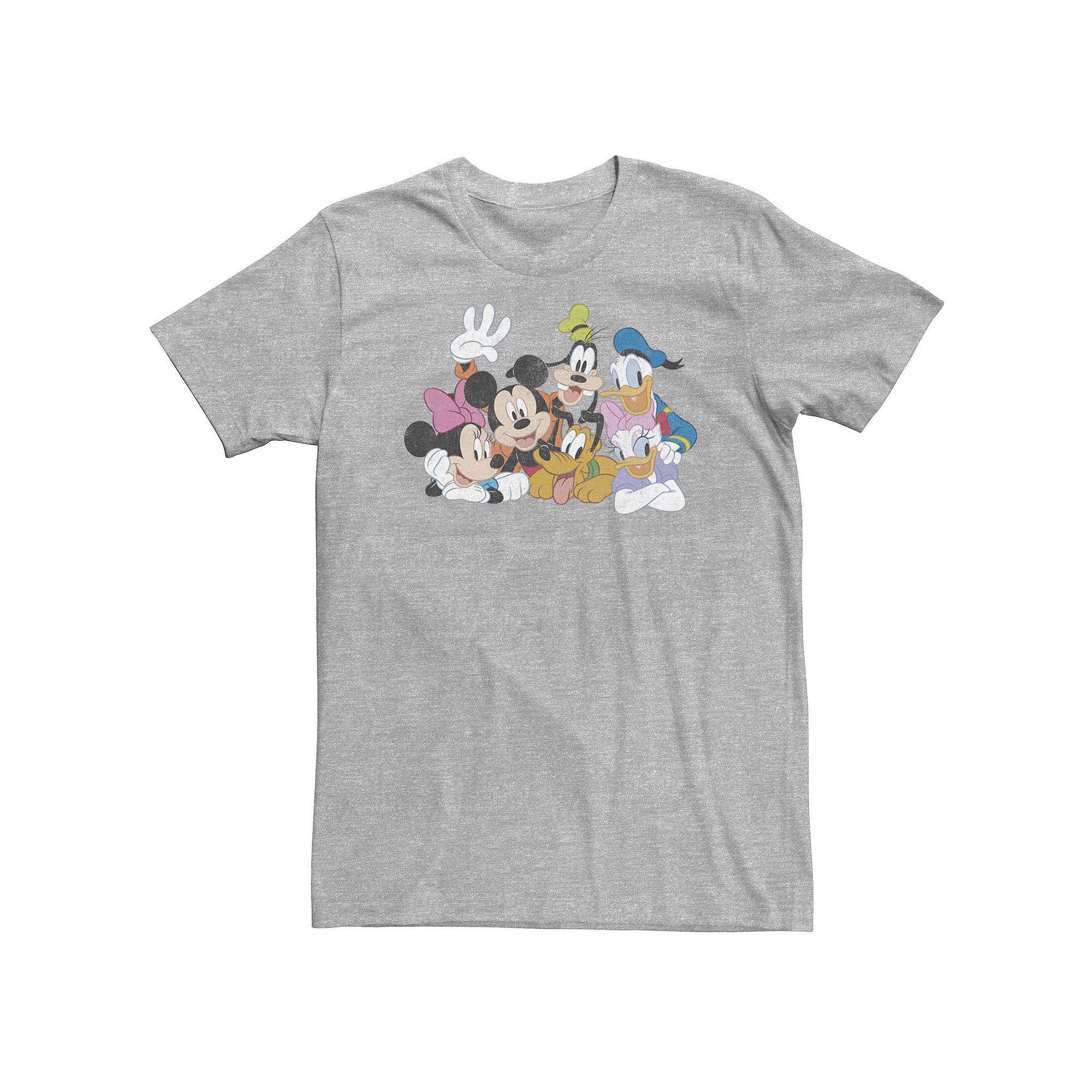 Disney's Mickey Mouse & Friends Big & Tall Classic Tee, Men's, Size: 3XL Tall, Athletic Grey Product Image