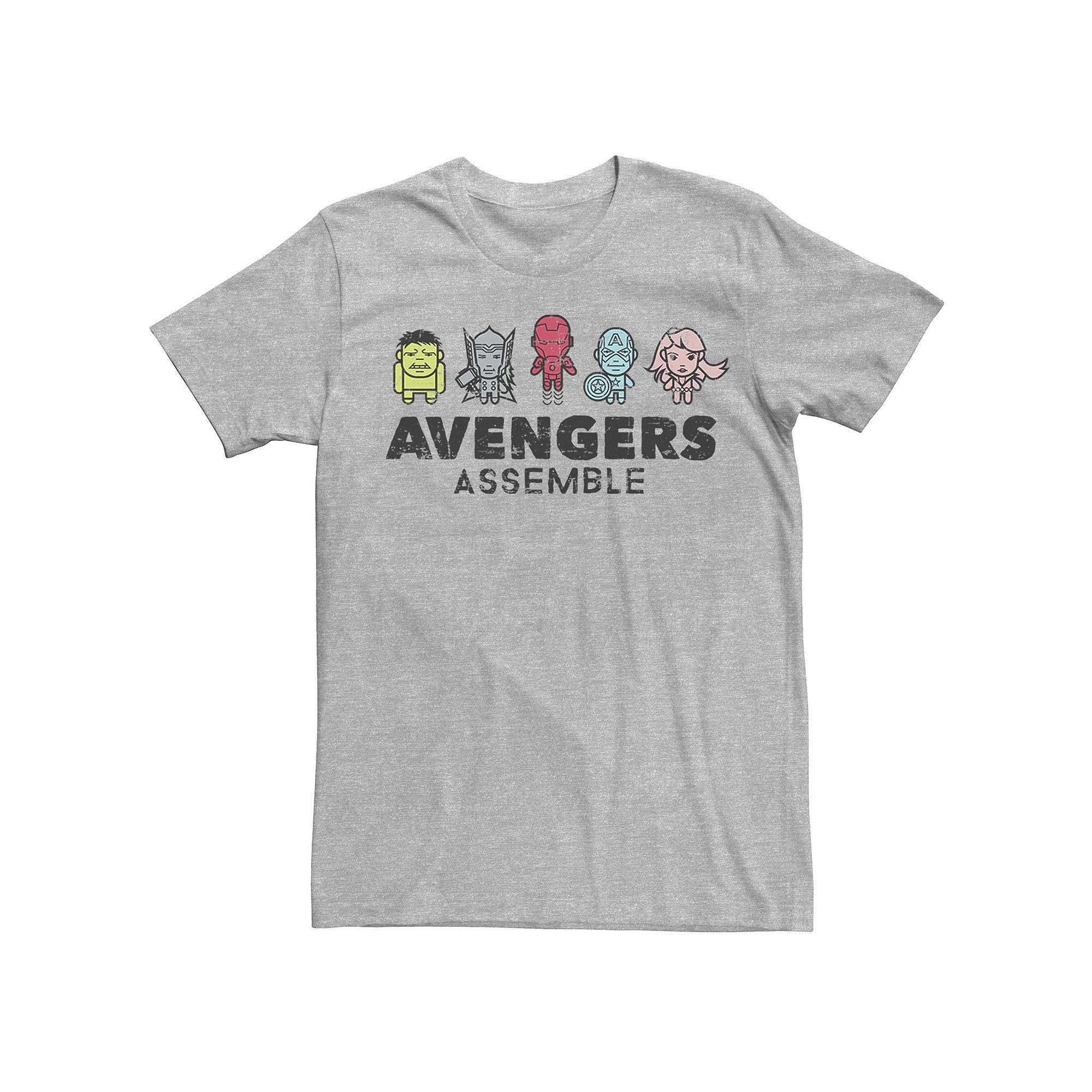 Men's Avengers Tee, Size: Large, Athletic Grey Product Image