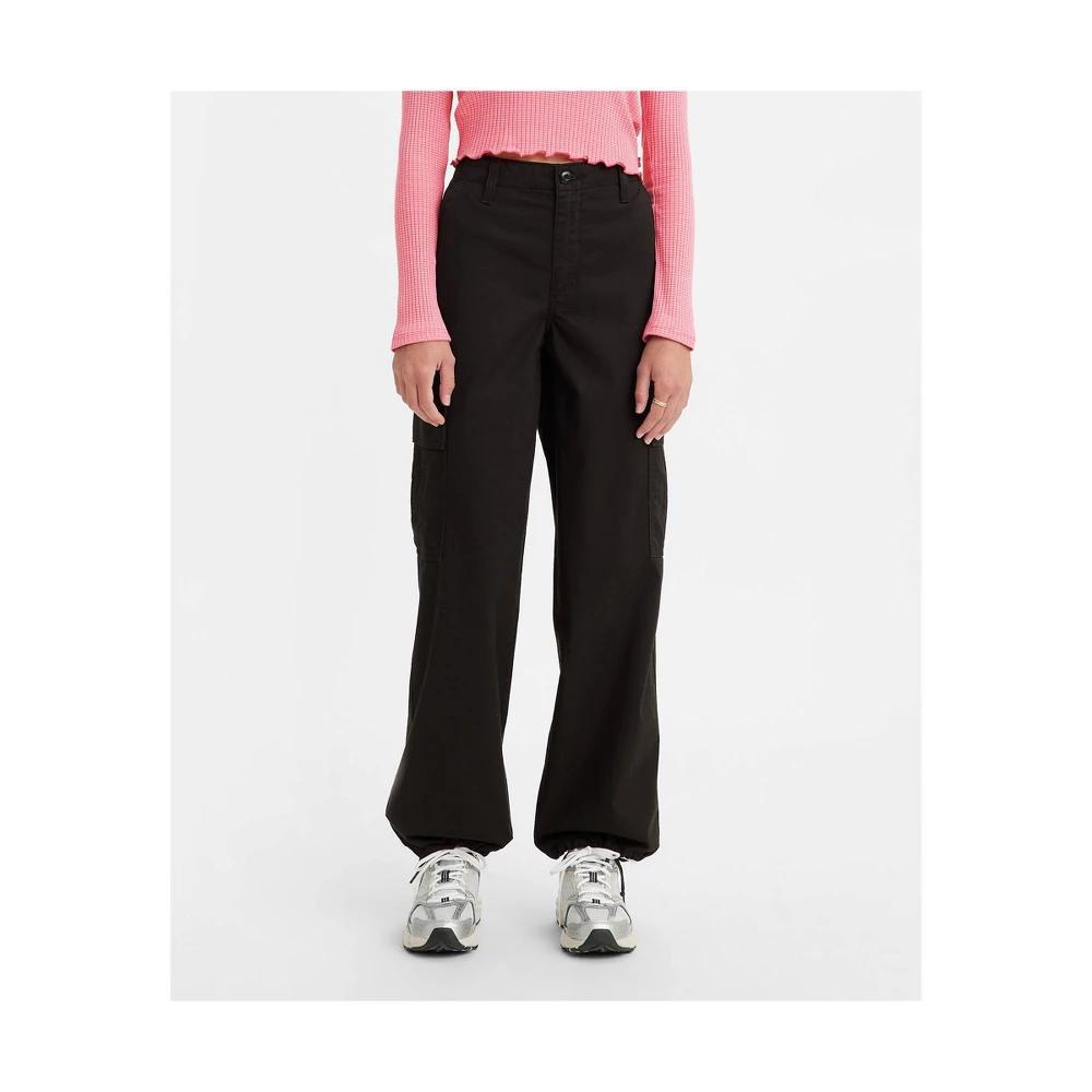 Levi's® Women's Mid-Rise 94's Baggy Cargo Wide Leg Jeans - Olive Cargo 25 Product Image