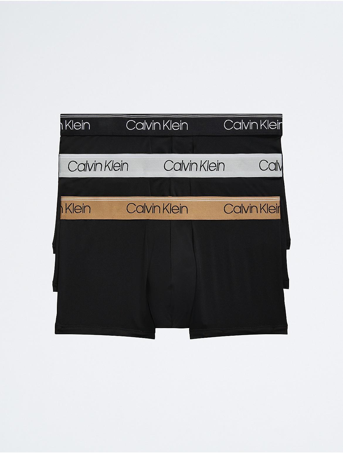 Calvin Klein Men's Micro Stretch 3-Pack Low Rise Trunk - Multi - XL Product Image