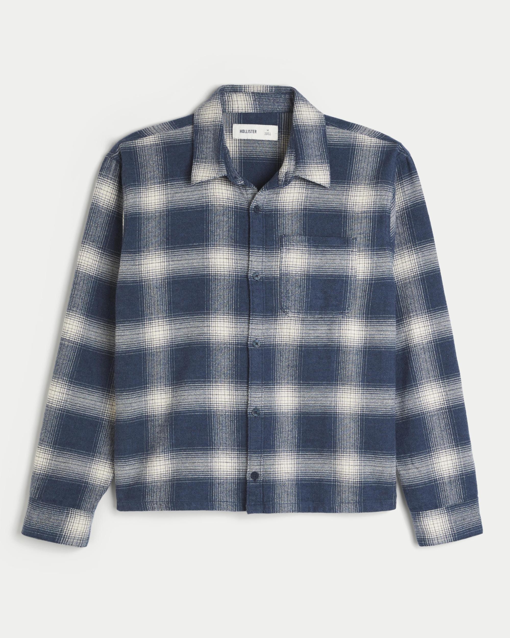Flannel Button-Through Overshirt Product Image