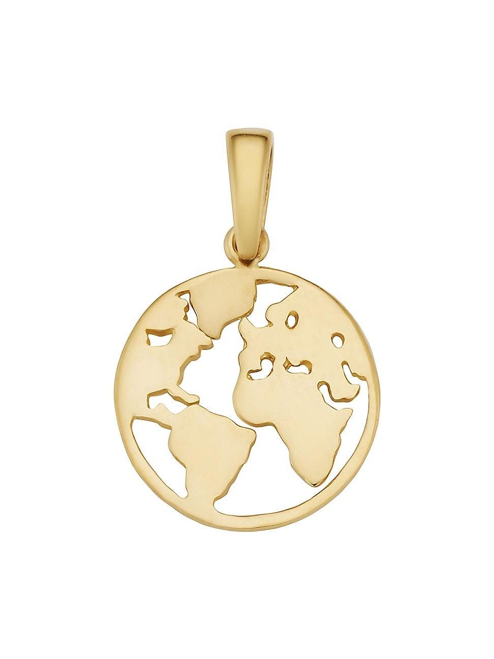 Womens 14K Yellow Gold Joy To The World Pendant Charm Product Image