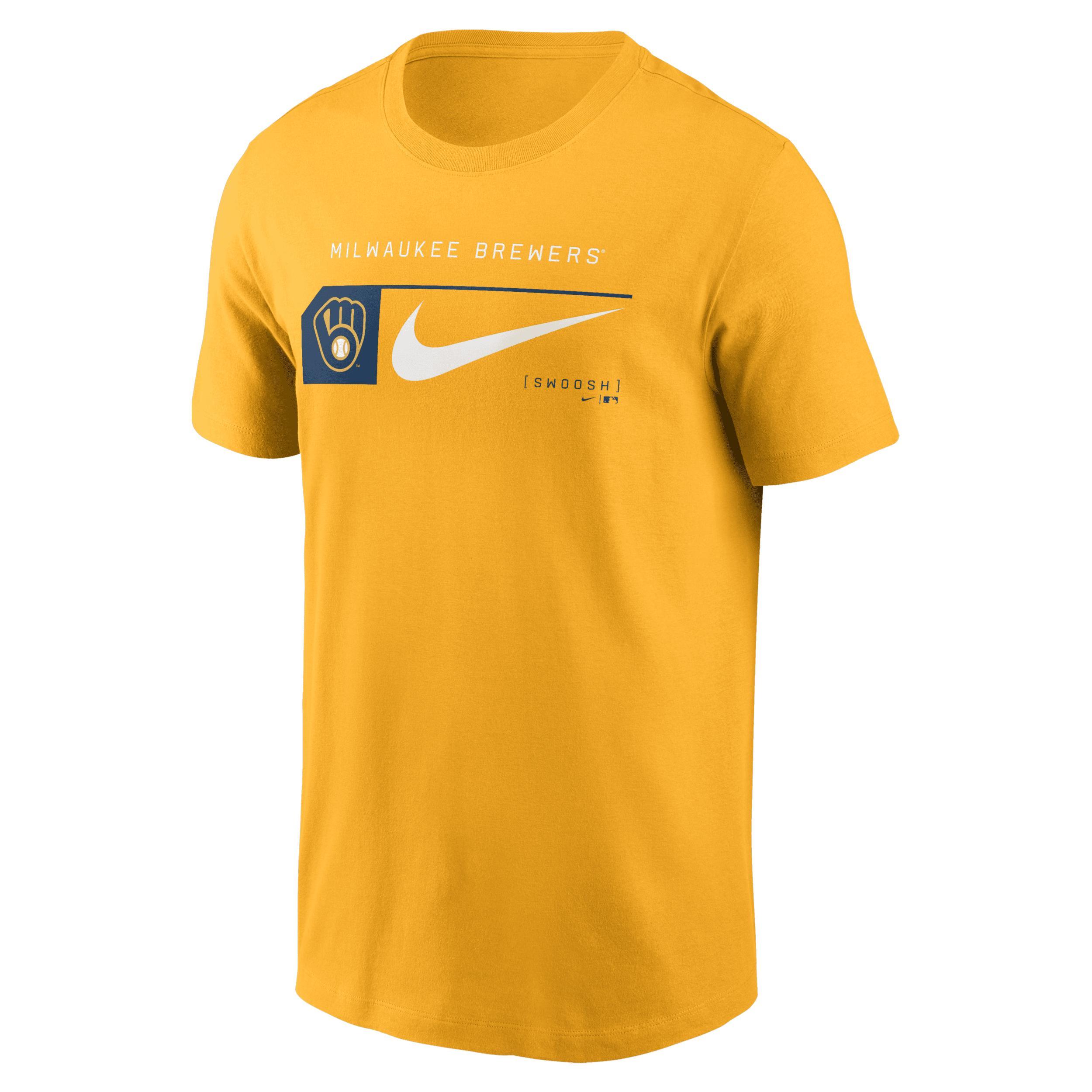 Men's Nike Gold San Diego Padres Team Swoosh Lockup T-Shirt, Size: XL Product Image