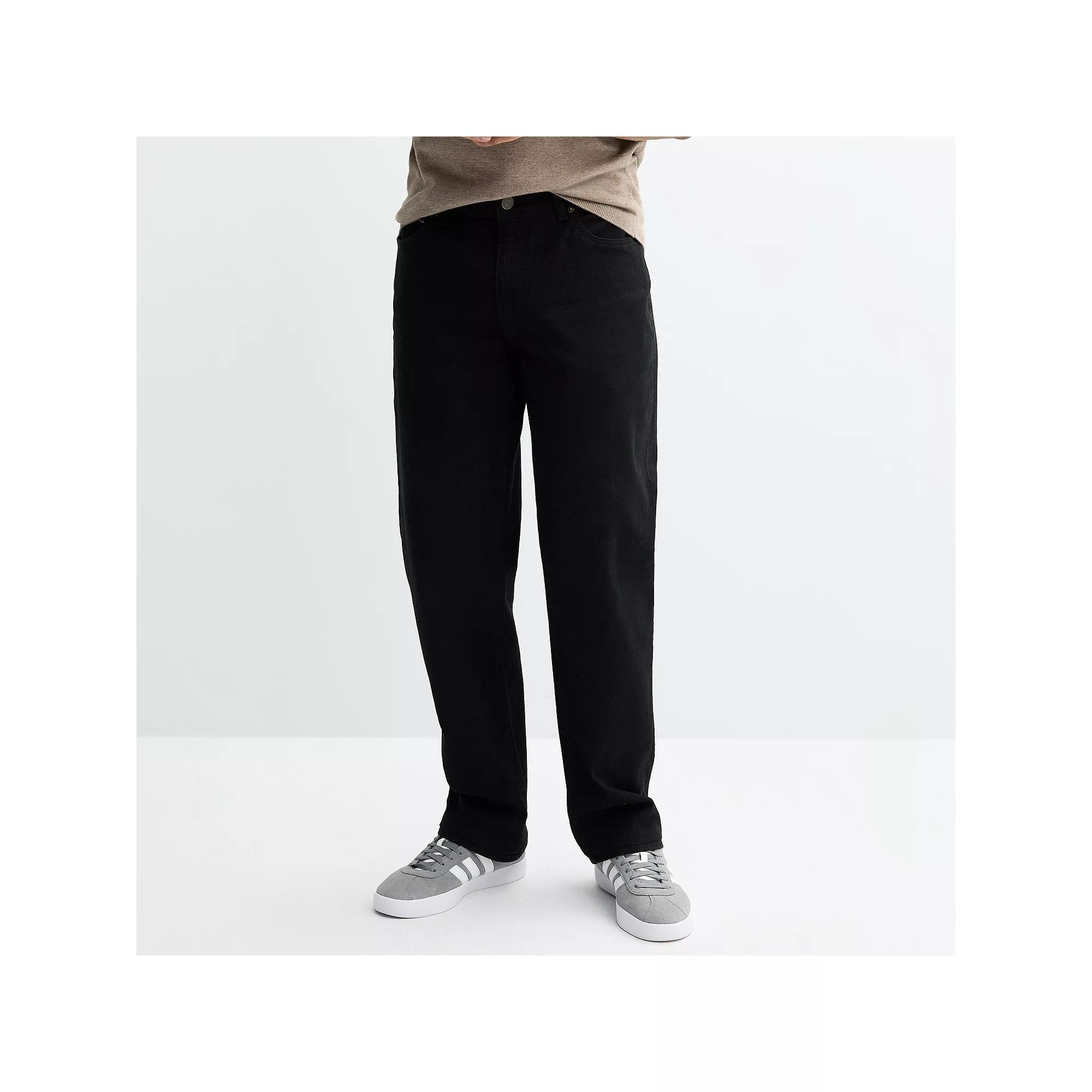 Men's Sonoma Goods For Life® Loose-Fit Jeans, Size: 30X30, Black Product Image