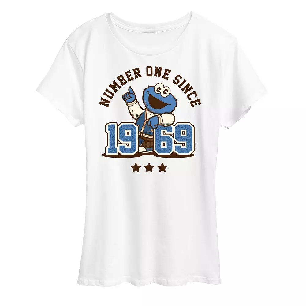 Womens Sesame Street Cookie Monster Graphic Tee, Girls Product Image