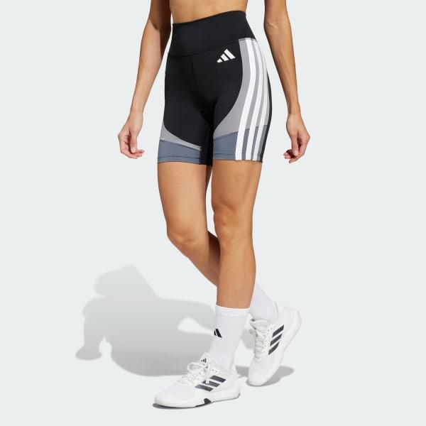 adidas Optime Essentials Stash Pocket 7 Short Leggings Black S Womens Product Image