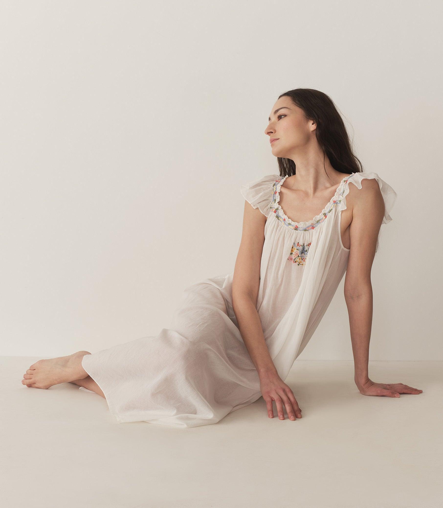 ORELLE NIGHTGOWN -- SALT Product Image
