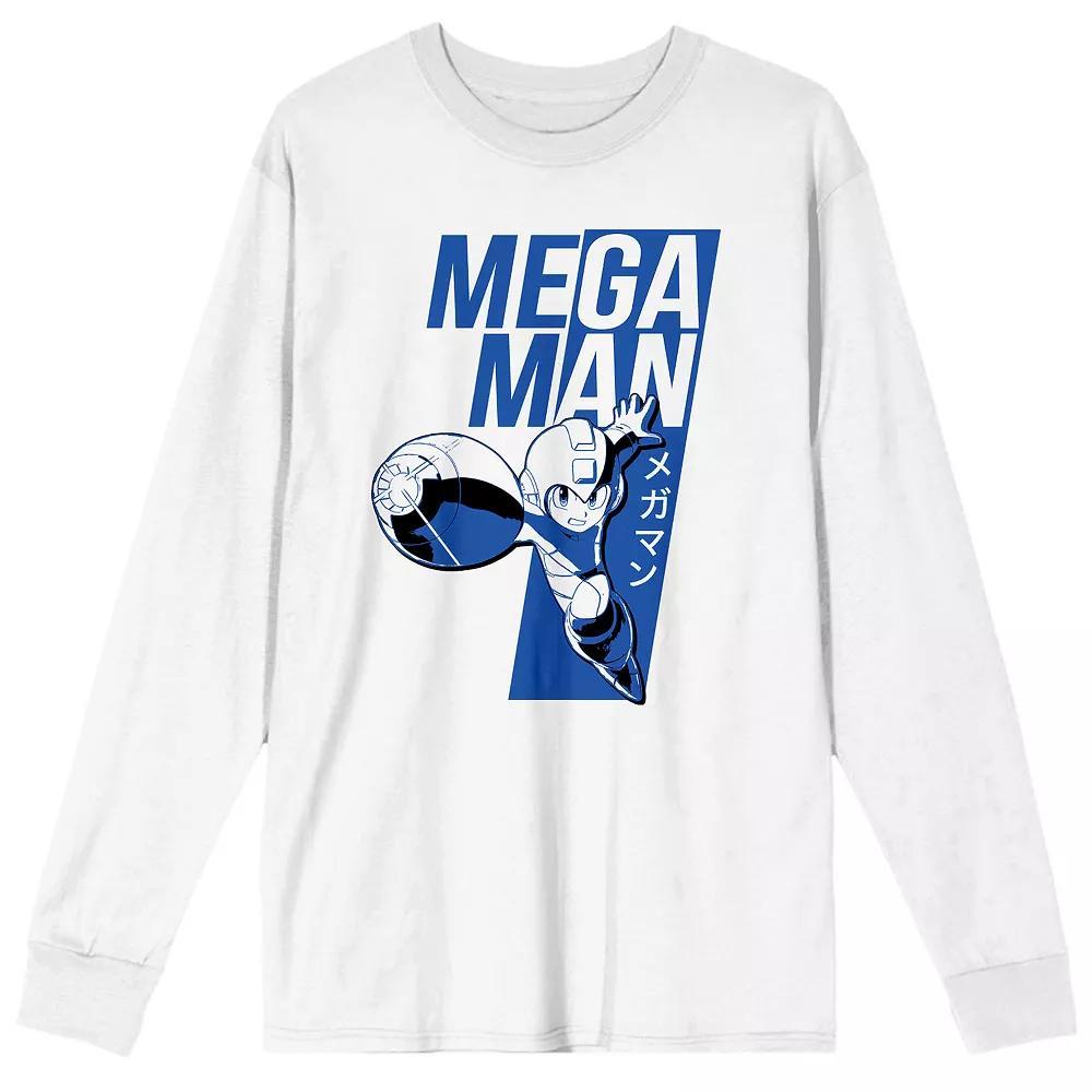 Men's Mega Man Graphic Tee, Size: XL, White Product Image