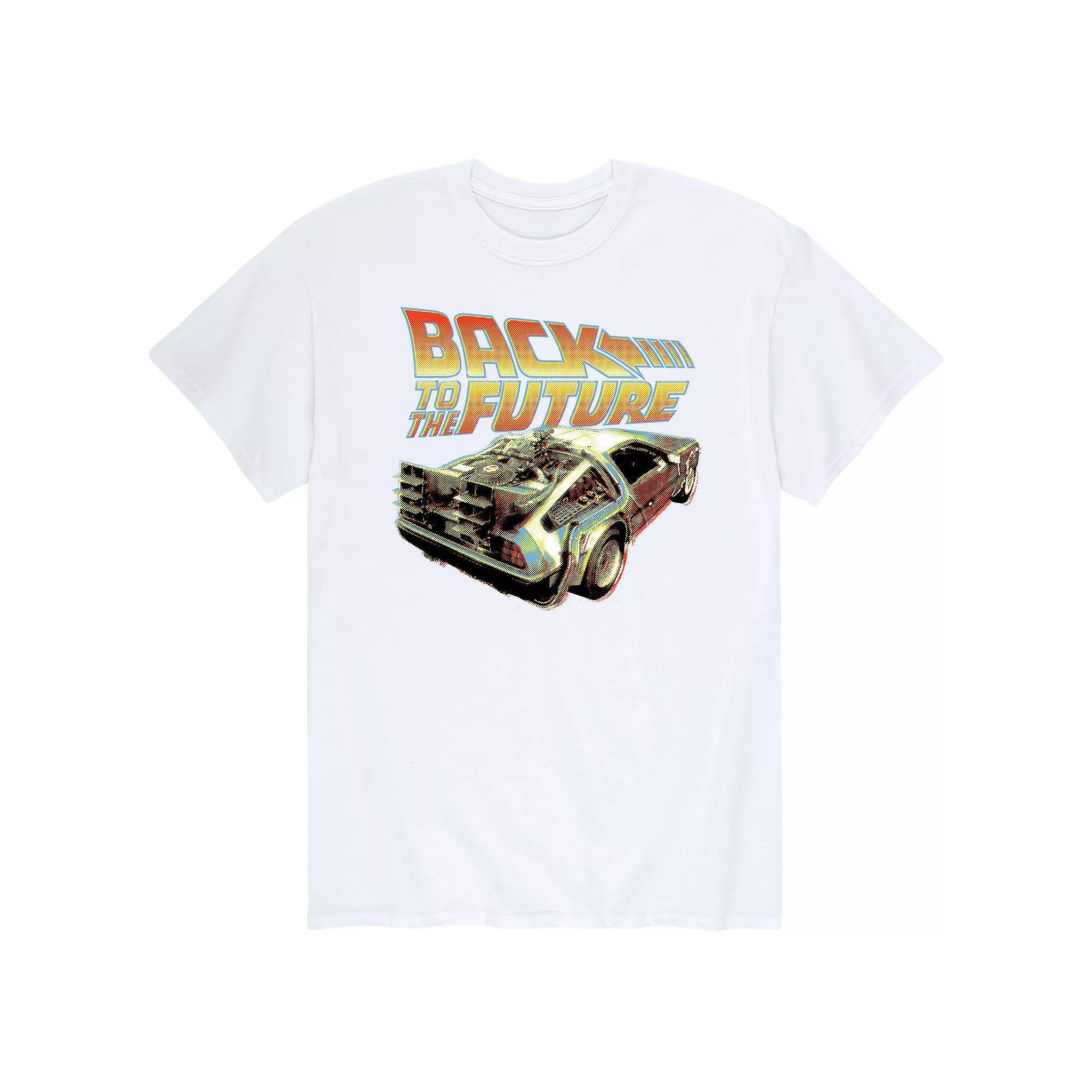 Big & Tall Back to the Future Delorean Closeup Graphic Tee, Mens Product Image