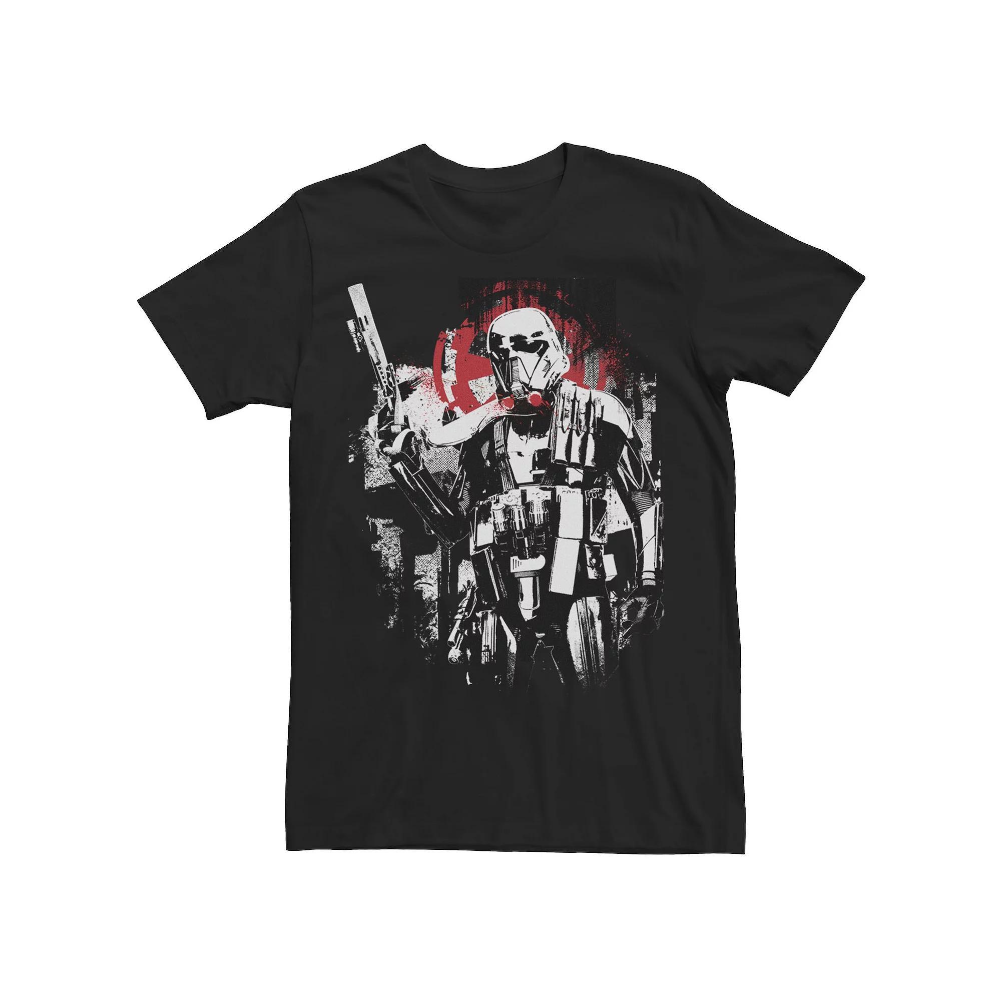 Men's Star Wars Rogue One Death Trooper Grunge Tee, Size: XL, Black Product Image
