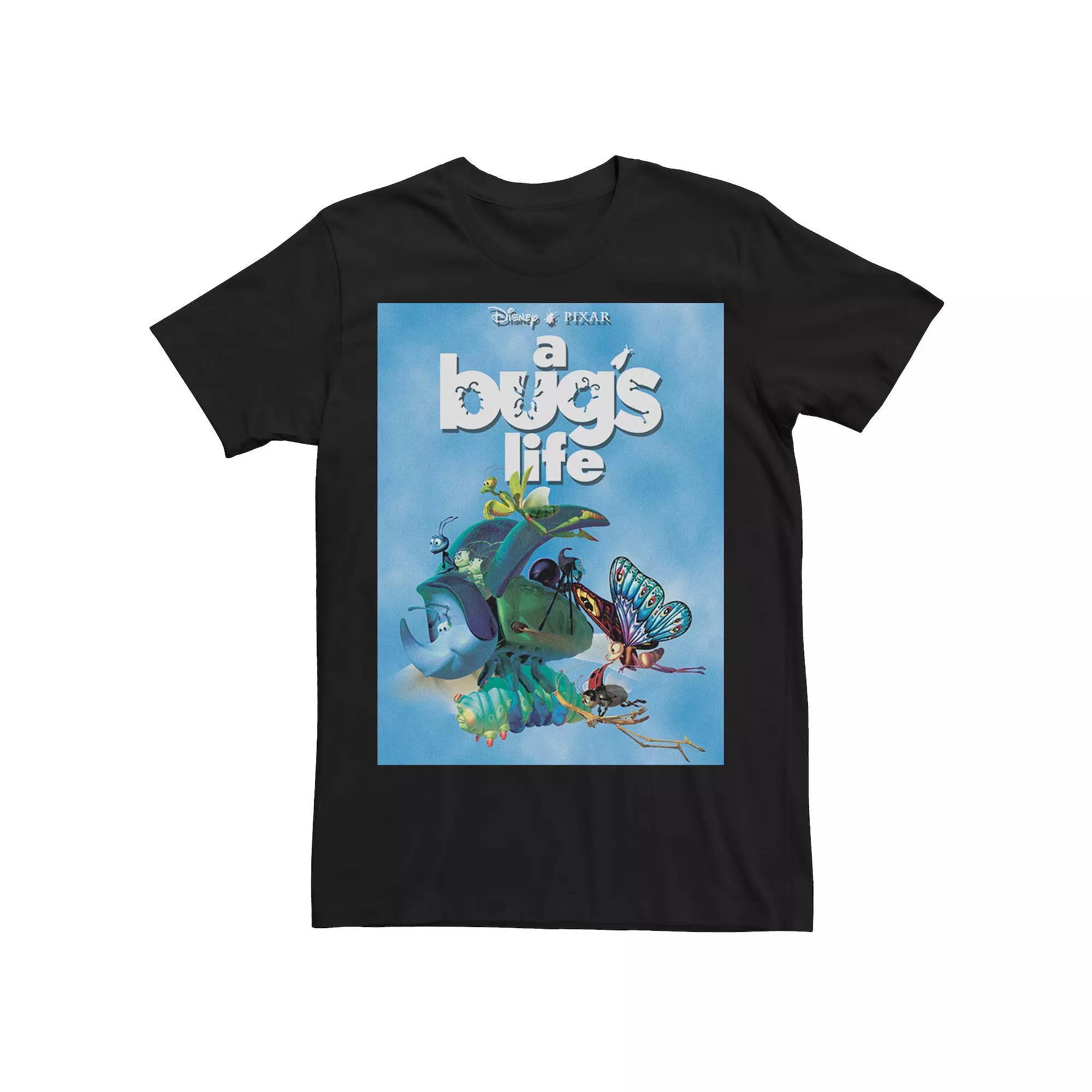 Disney / Pixar's A Bug's Life Men's Movie Poster Group Shot Tee, Size: Medium, Black Product Image