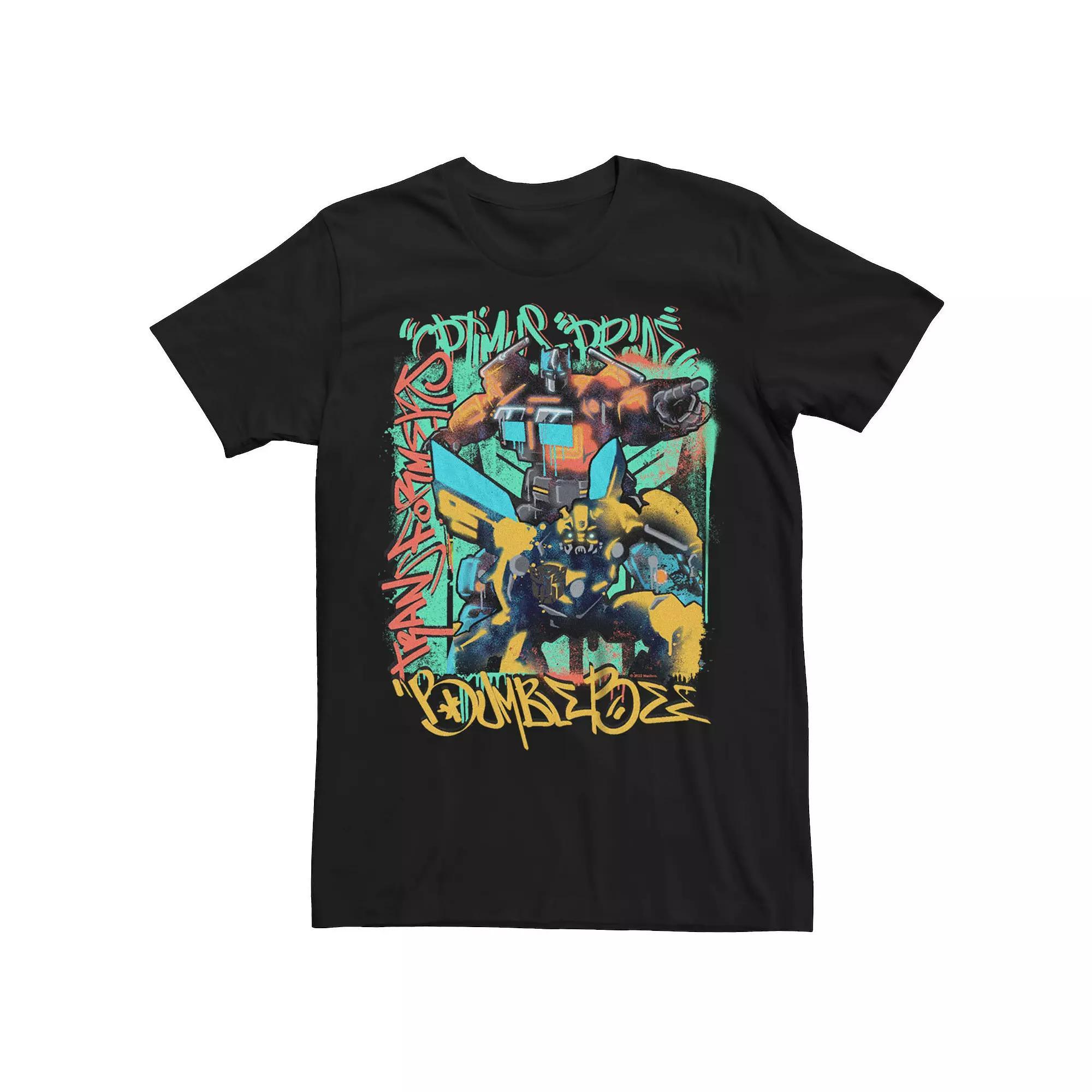 Big & Tall Spider-Man: Across The Spider-Verse: Part One Title Graphic Tee, Men's, Size: 5XL, Black Product Image