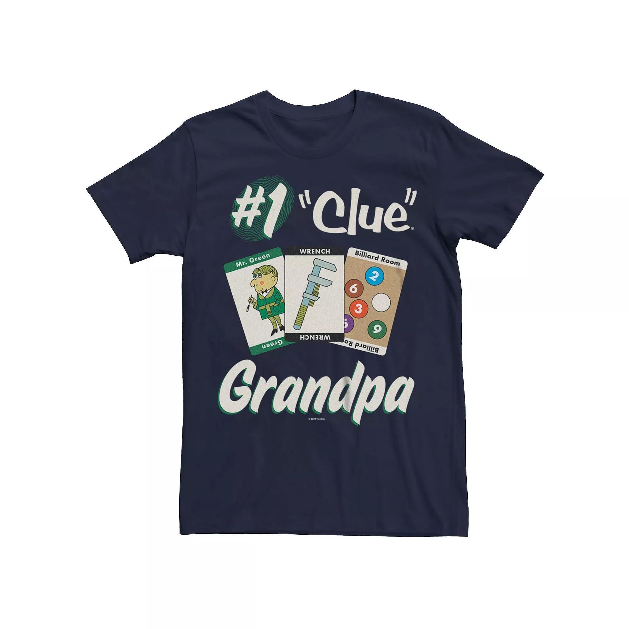 Men's Clue Grandparents Day #1 Grandpa Graphic Tee, Size: Large, Blue Product Image