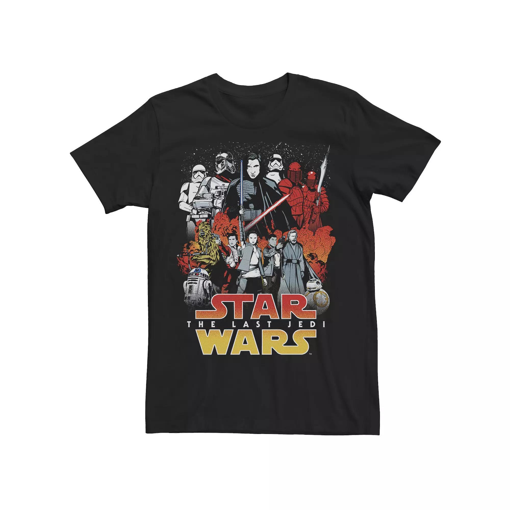 Mens Star Wars The Last Jedi Character Collage Tee Product Image