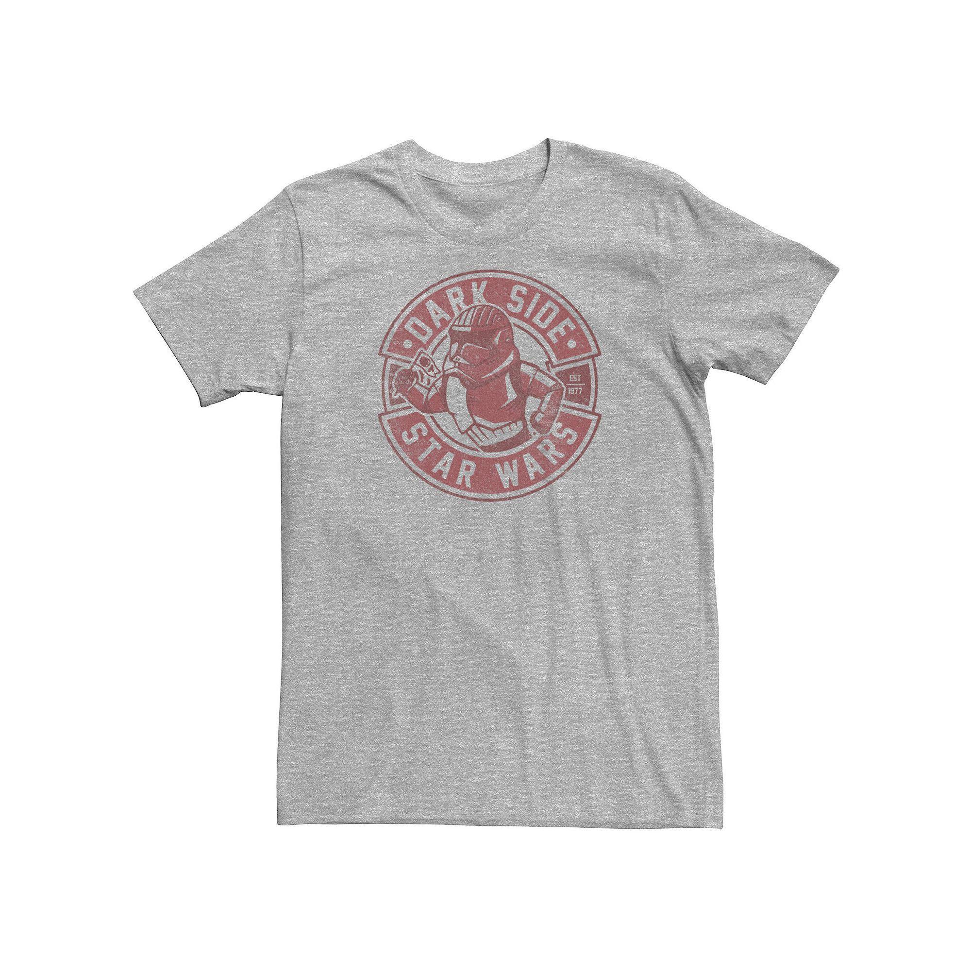 Big & Tall Mountain Range Striped Sun Tee, Men's, Size: 4XL, Athletic Grey Product Image