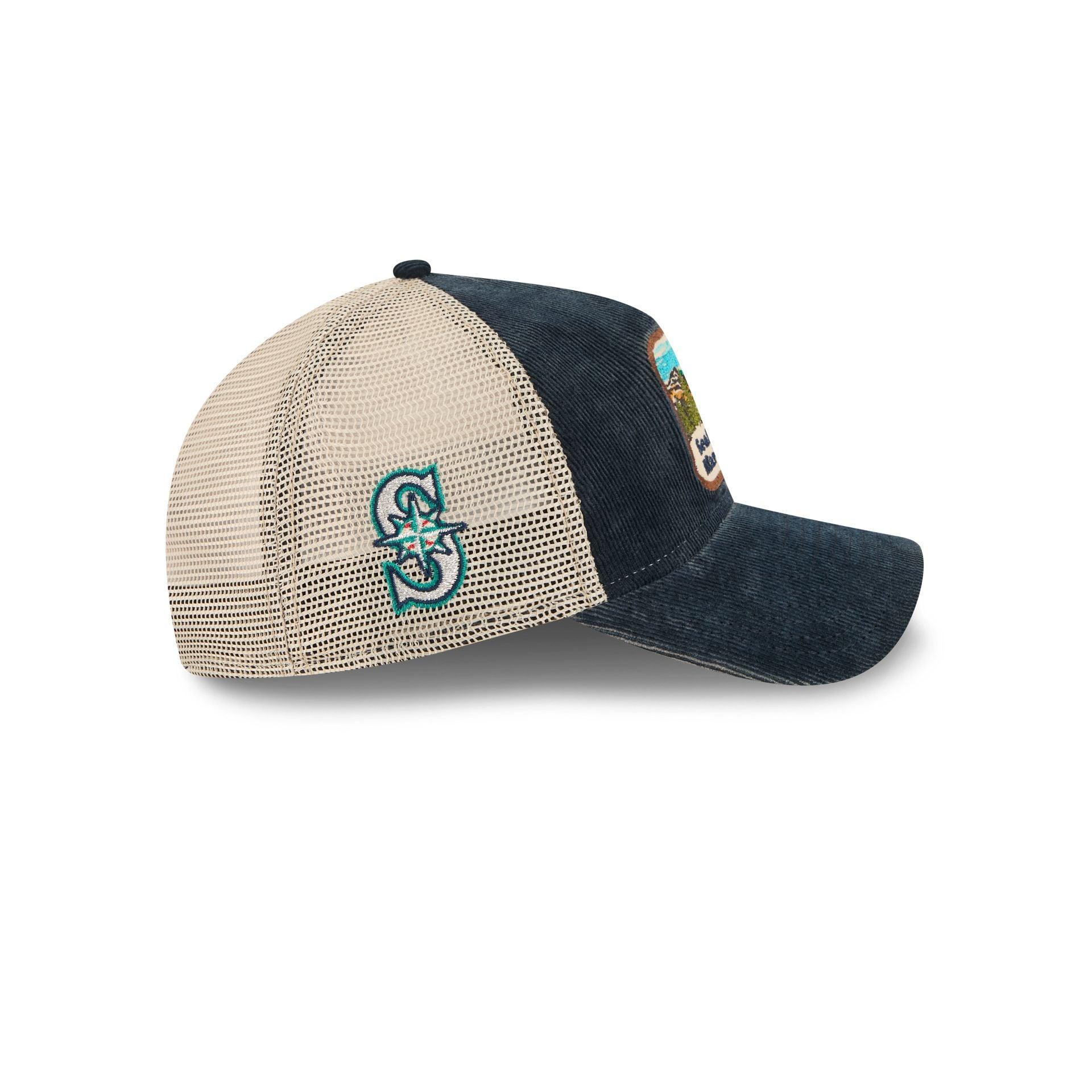 Seattle Mariners Vintage Landscape 9TWENTY A-Frame Trucker Hat Male Product Image