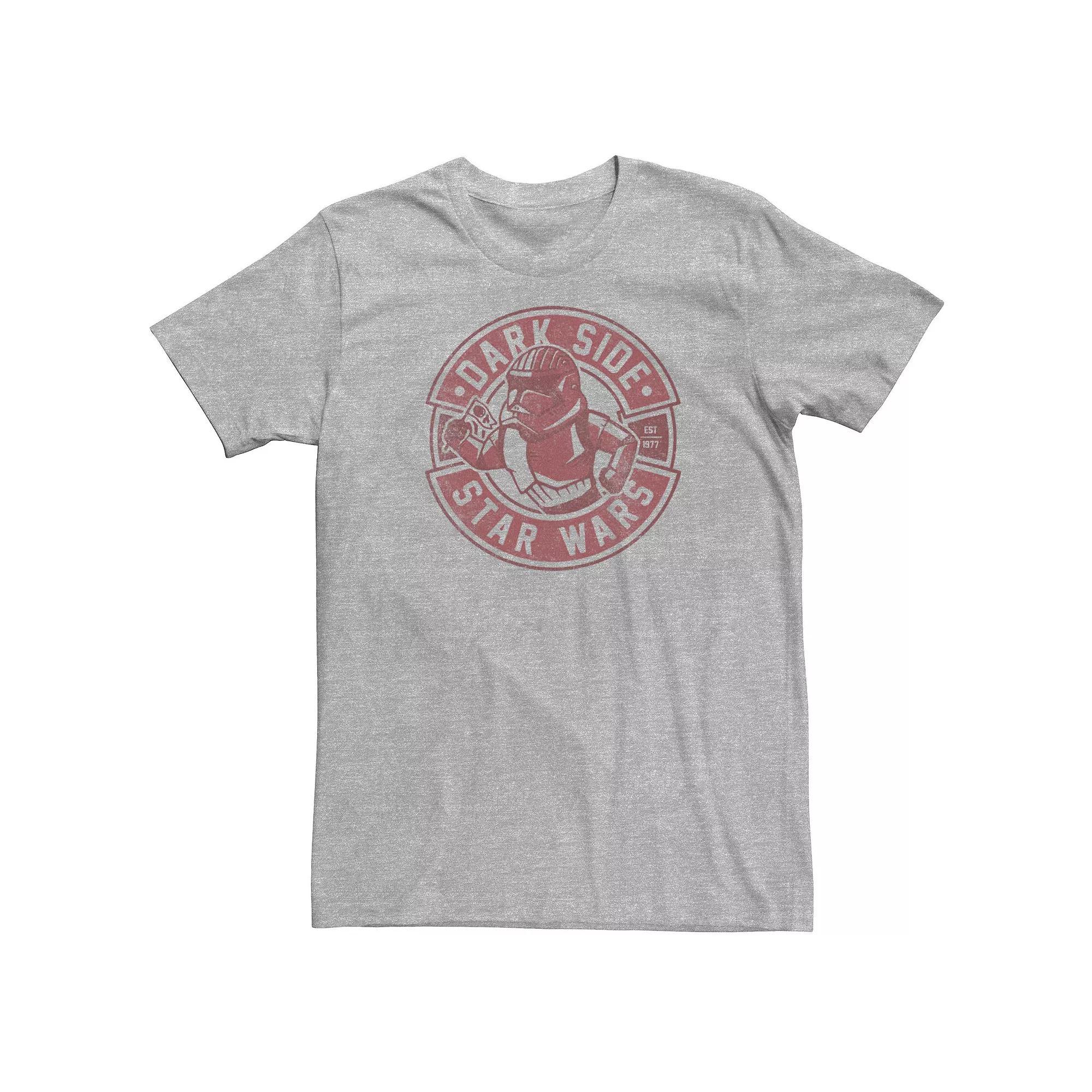 Men's Star Wars Stormtrooper Red Badge Logo Tee, Size: 3XL, Athletic Grey Product Image