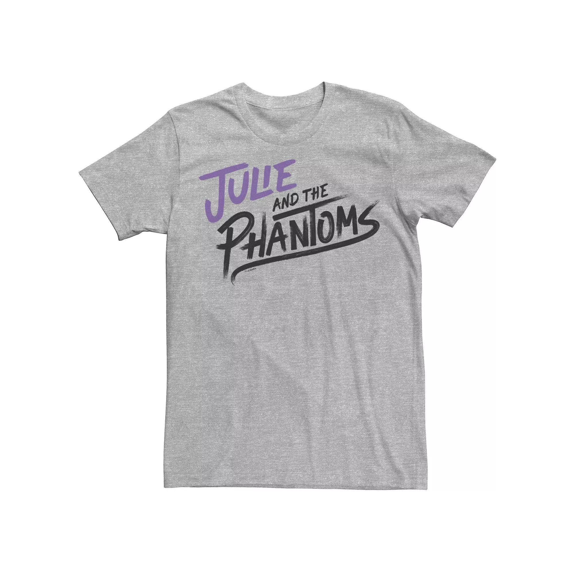 Men's Julie And The Phantoms Logo Stack Tee, Size: Large, Athletic Grey Product Image