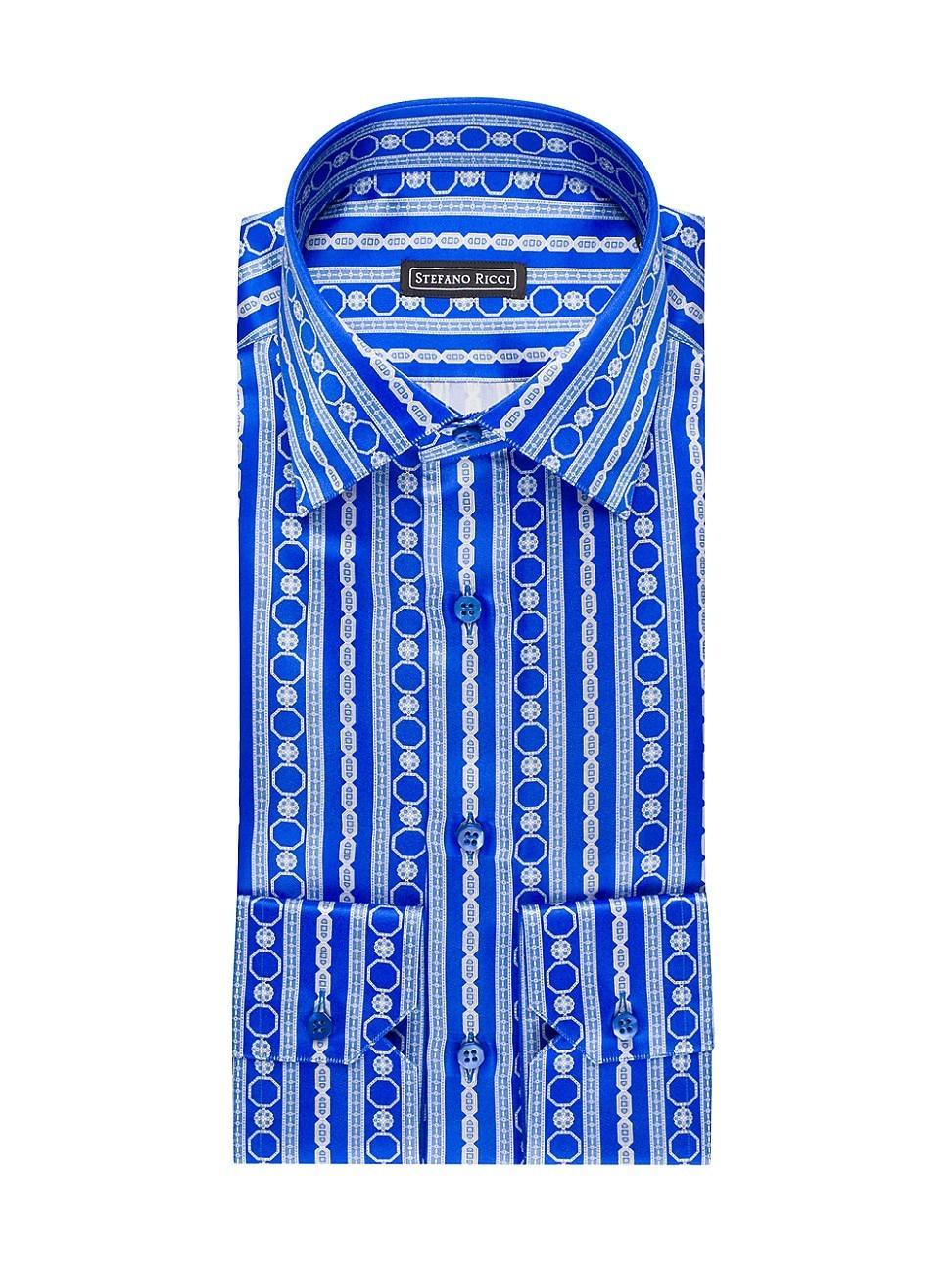 Mens Handmade Silk Dress Shirt Product Image