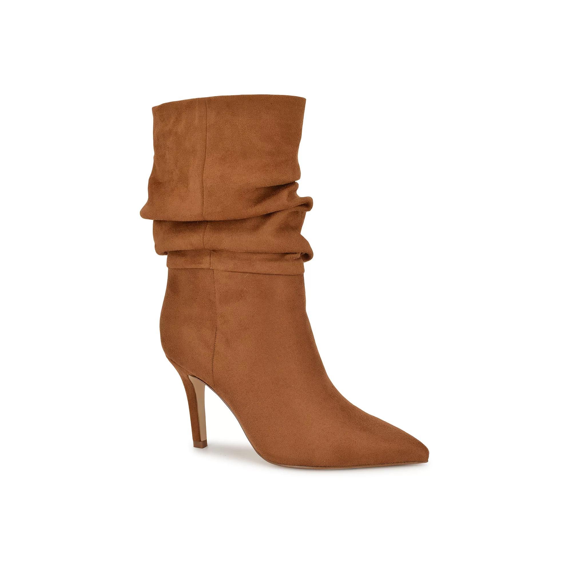 Nine West Slouch Women's Pointy Toe Stiletto Heel Dress Booties, Size: 9.5, Red Product Image