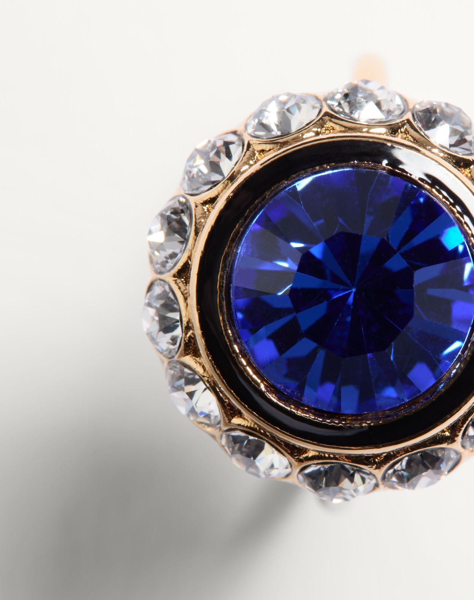 Vlogo Signature Ring In Metal, Enamel And Crystals Product Image