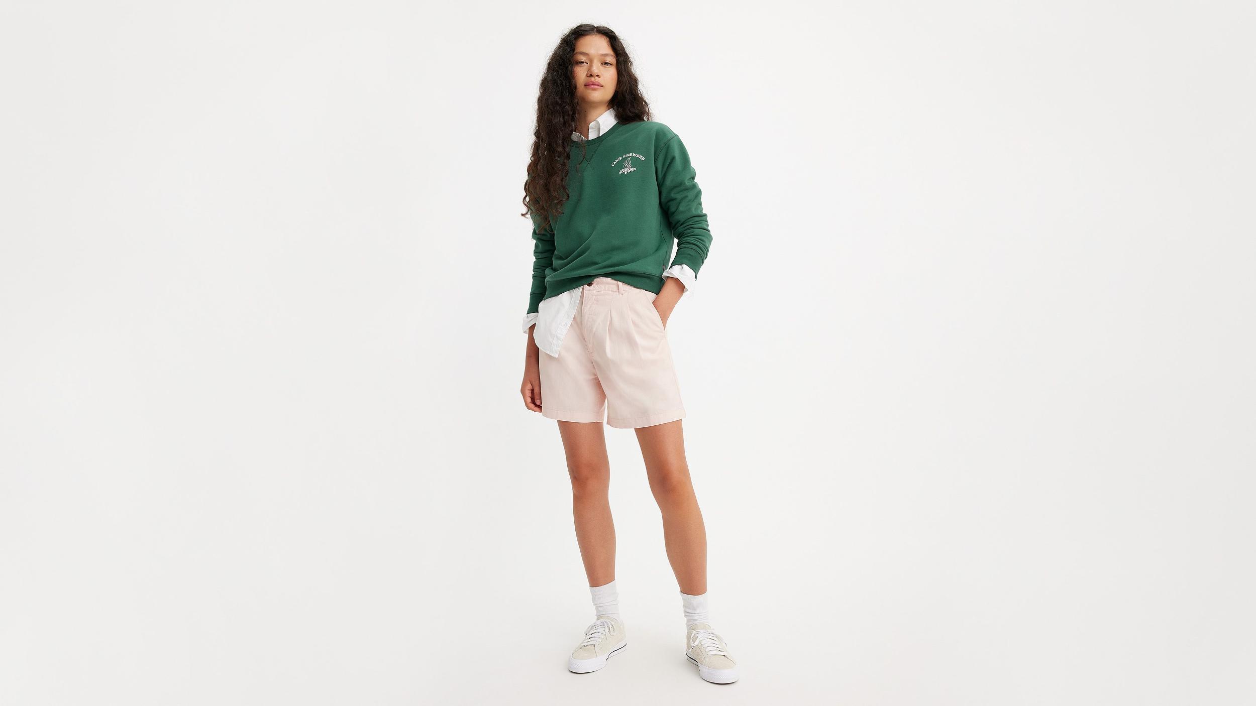 Pleated Women's Trouser Shorts Product Image