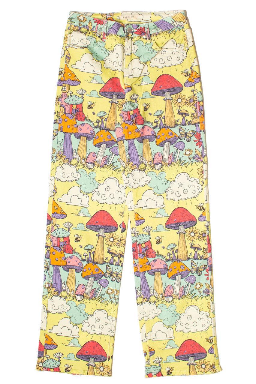 Mushroom Village Printed Jeans Product Image