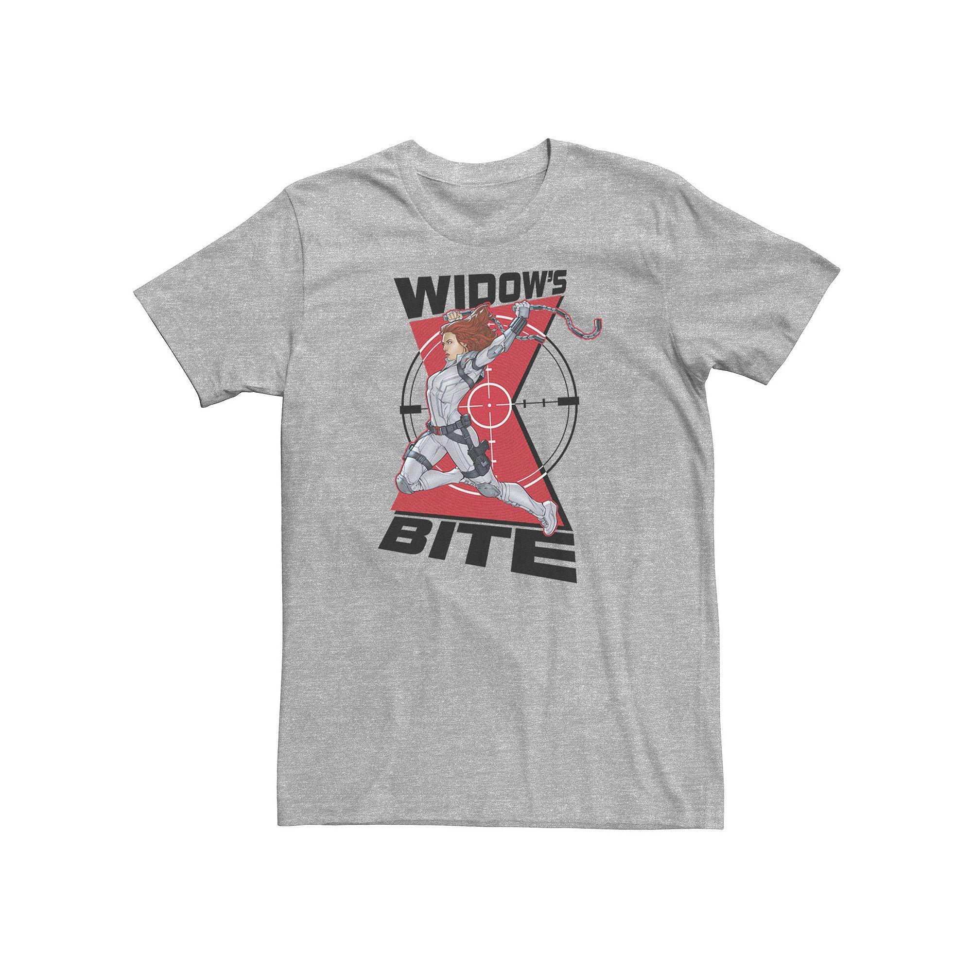 Big & Tall Marvel Black Widow Widow's Bite Logo Tee, Men's, Size: 3XL Tall, Athletic Grey Product Image
