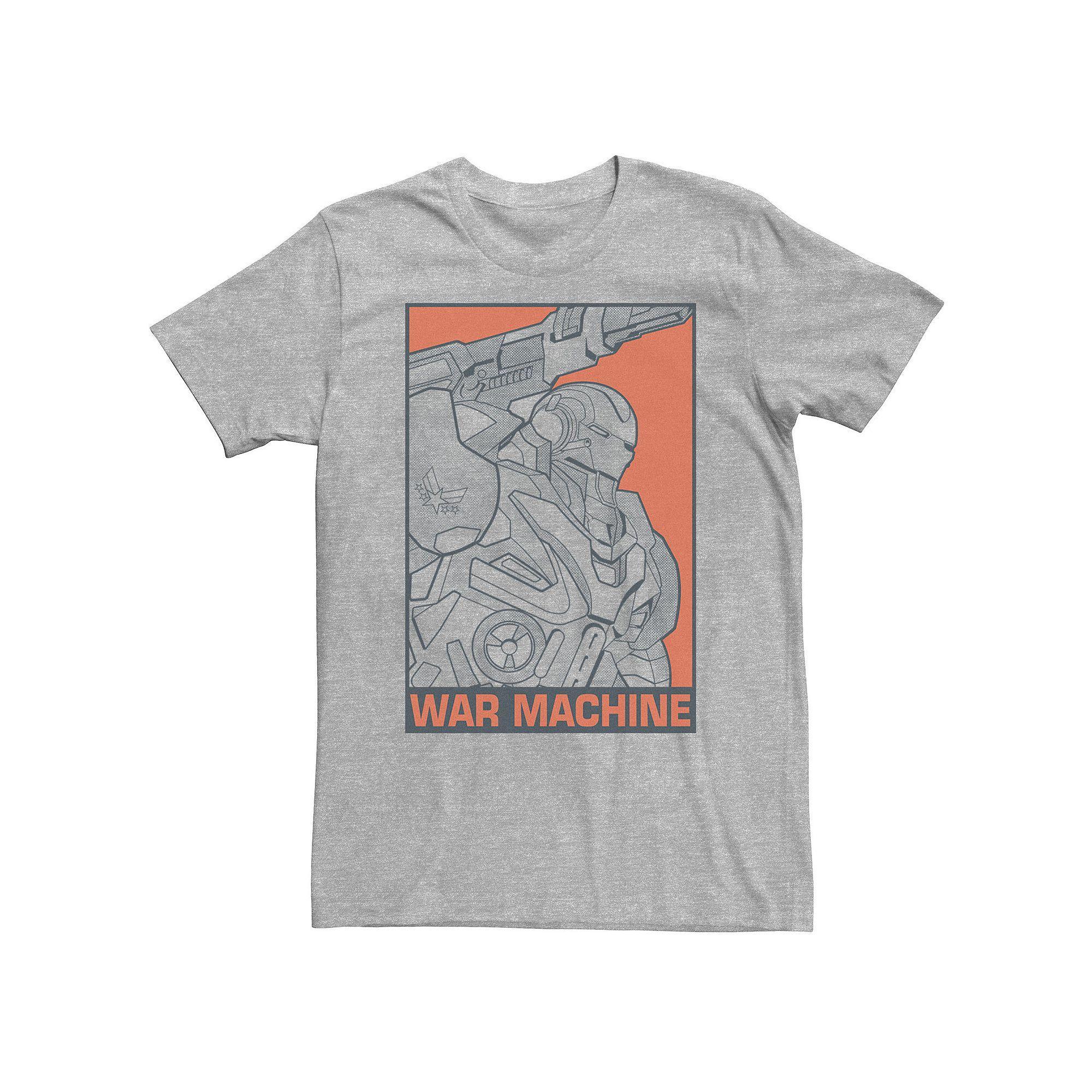 Big & Tall Marvel Avengers Endgame War Machine Pop Art Tee, Men's, Size: XXL Tall, Athletic Grey Product Image