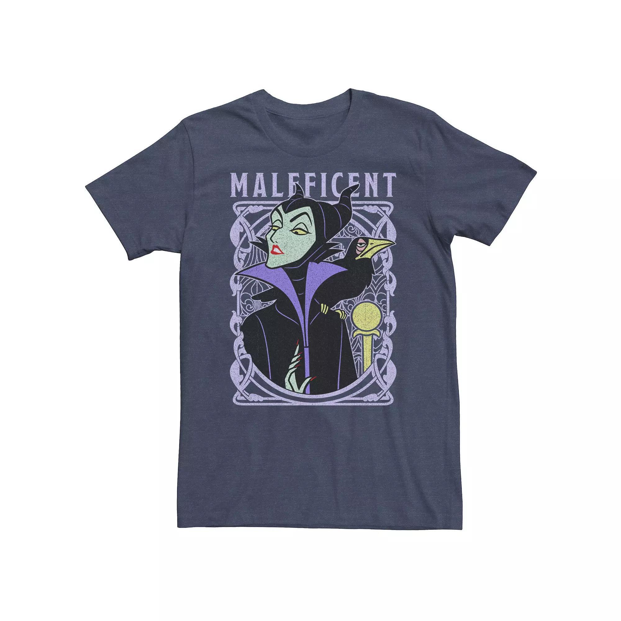 Big & Tall Disney Sleeping Beauty Maleficent Old School Poster Tee, Men's, Size: 5XL, Black Product Image