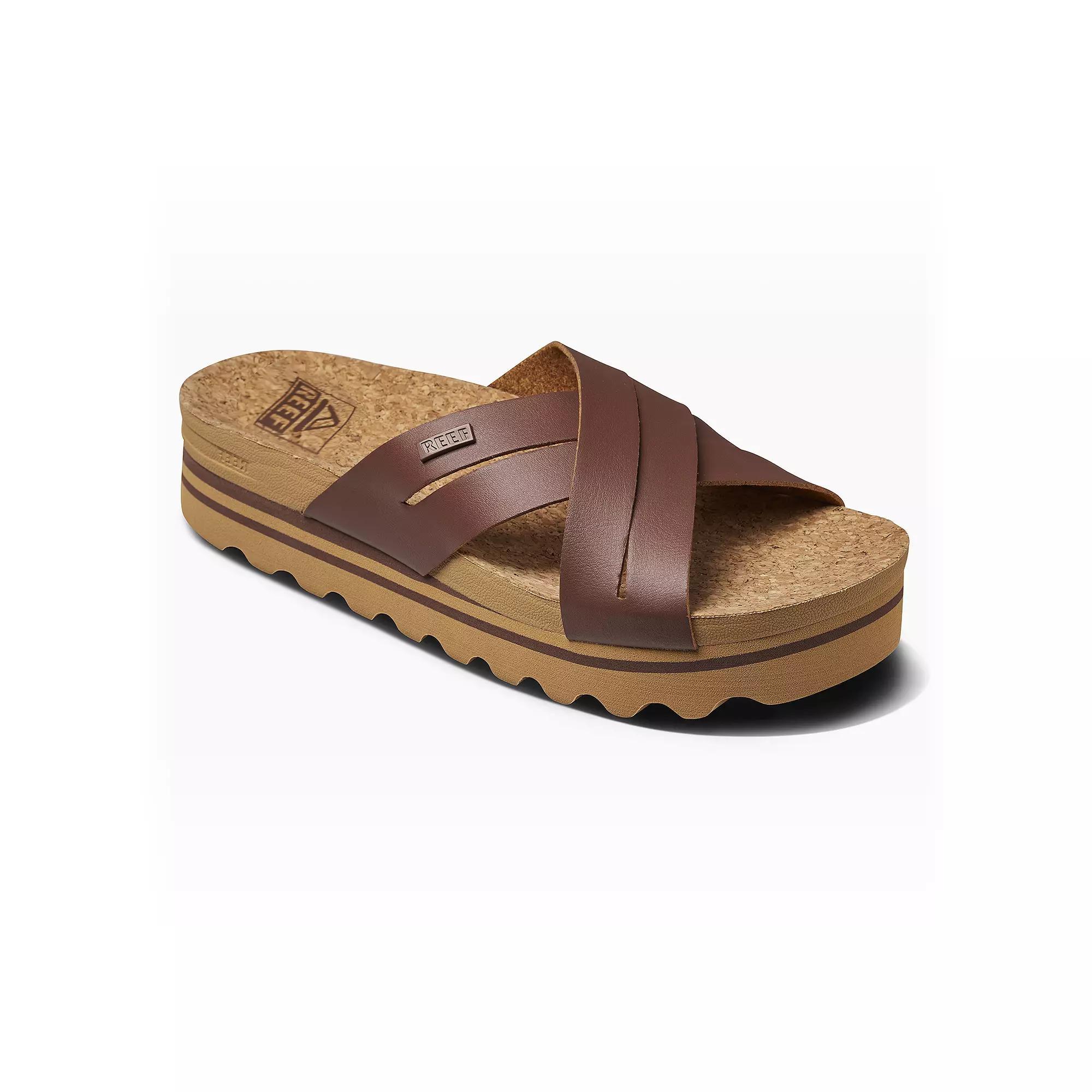 REEF Kaia Cross Women's Sandals, Size: 5, Brown Product Image