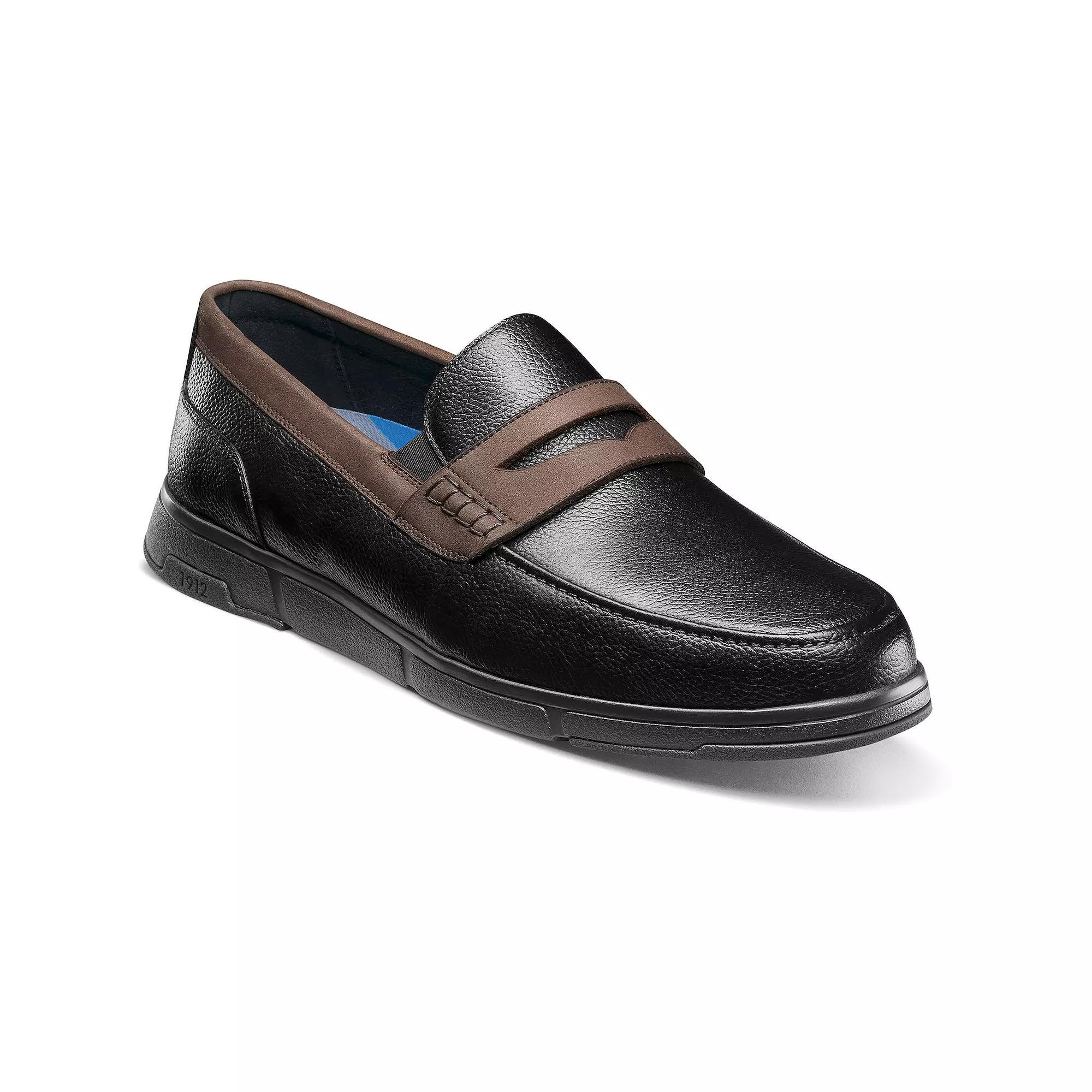 Nunn Bush® Luca Men's Moc Toe Penny Loafers, Size: 13, Black Team Product Image