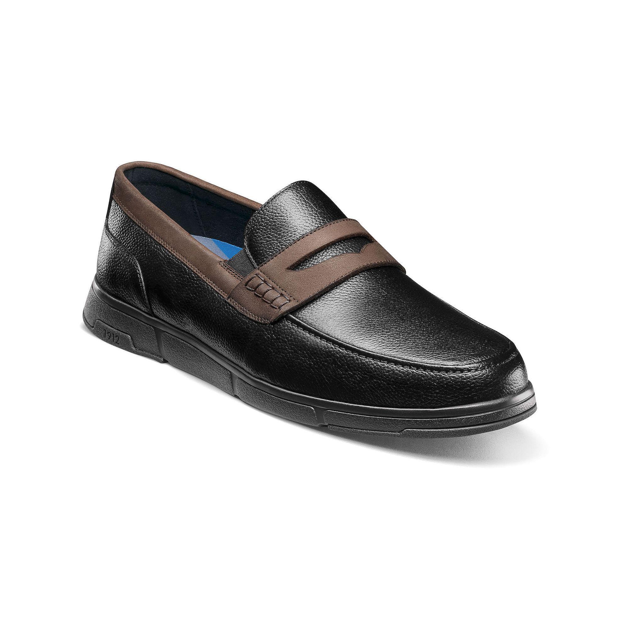Nunn Bush® Luca Men's Moc Toe Penny Loafers, Size: 13, Black Team Product Image