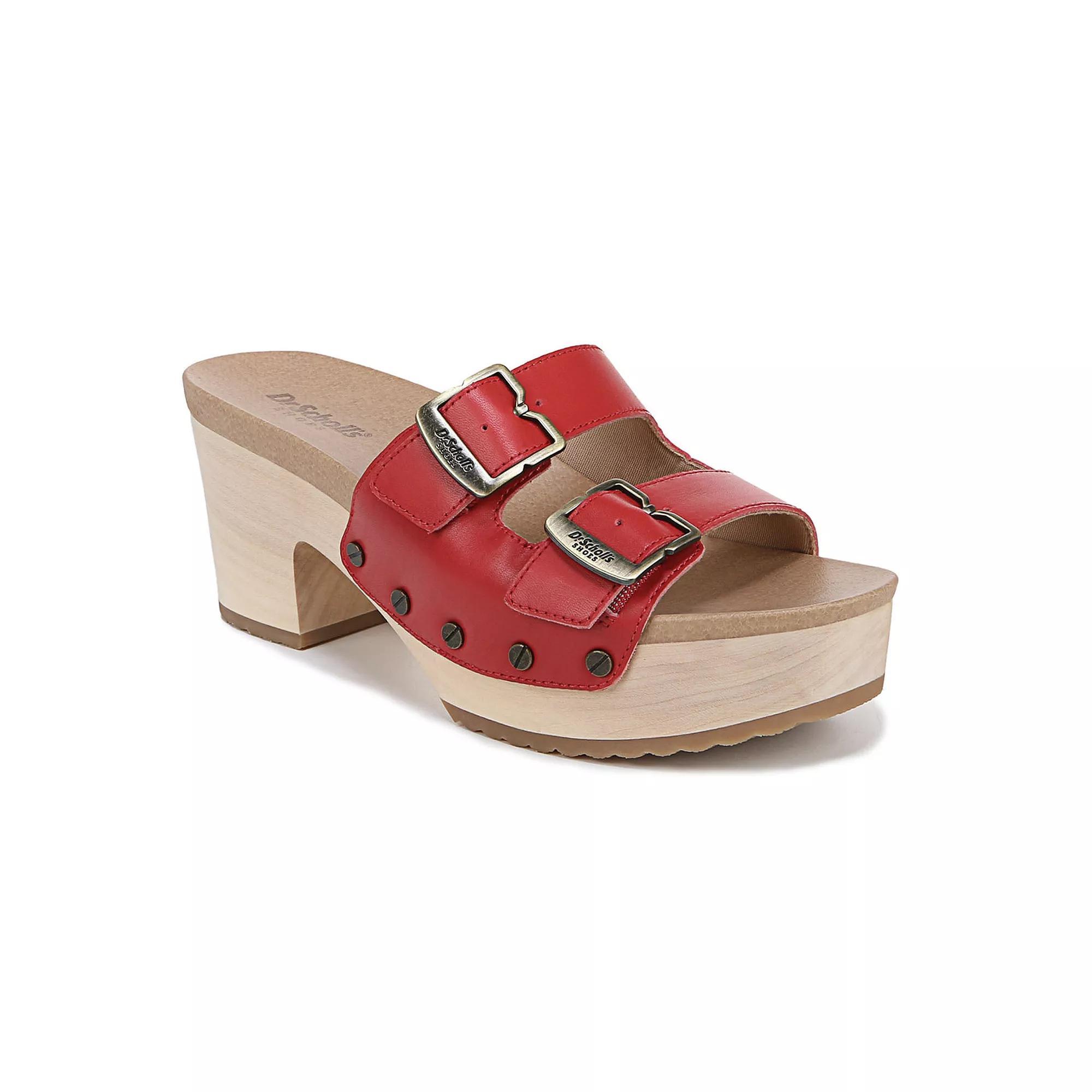 Dr. Scholl's Original Vibe Women's Heeled Slide Sandals, Size: 7, Heritage Red Product Image