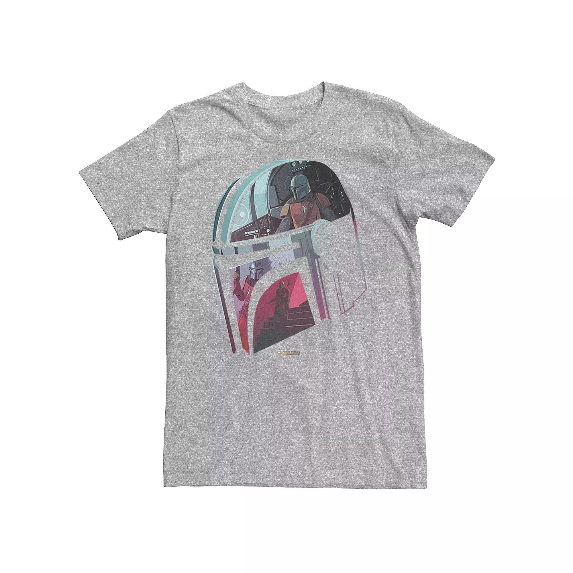 Mens Star Wars: The Mandalorian Helmet Reflection Tee Product Image