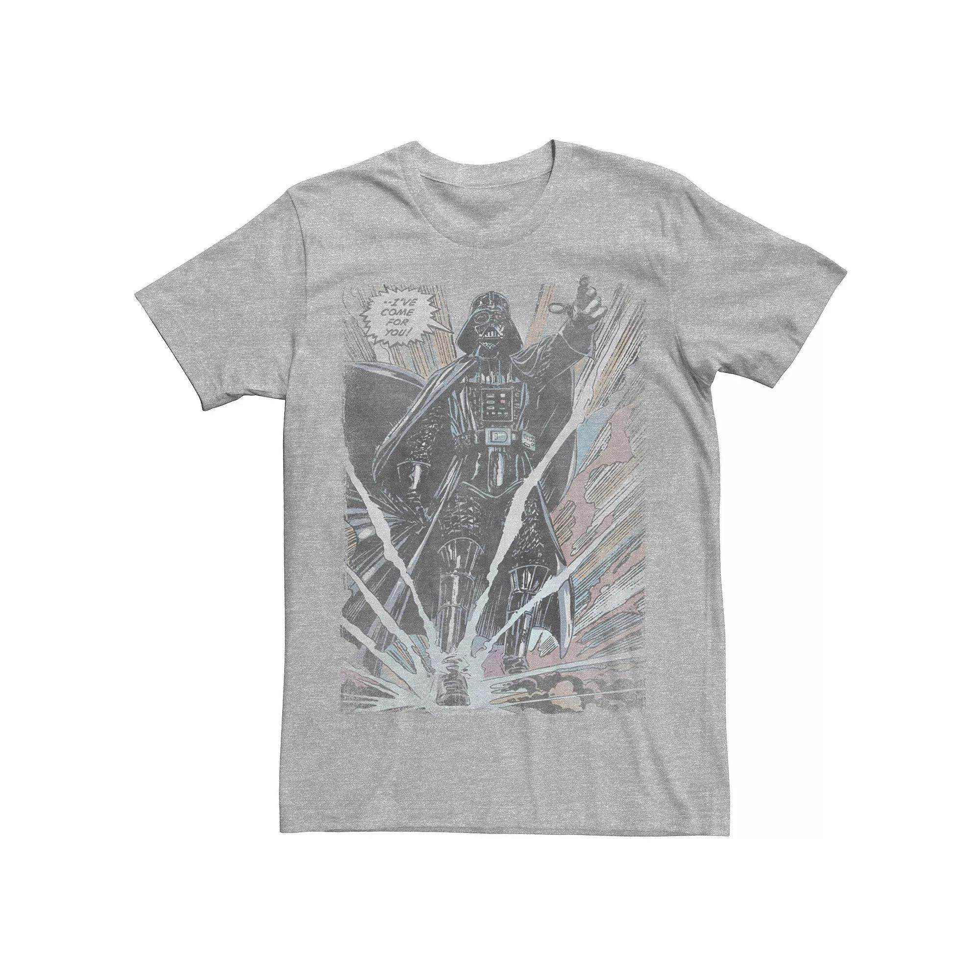 Men's Star Wars Darth Vader I've Come For You Tee, Size: Medium, Athletic Grey Product Image