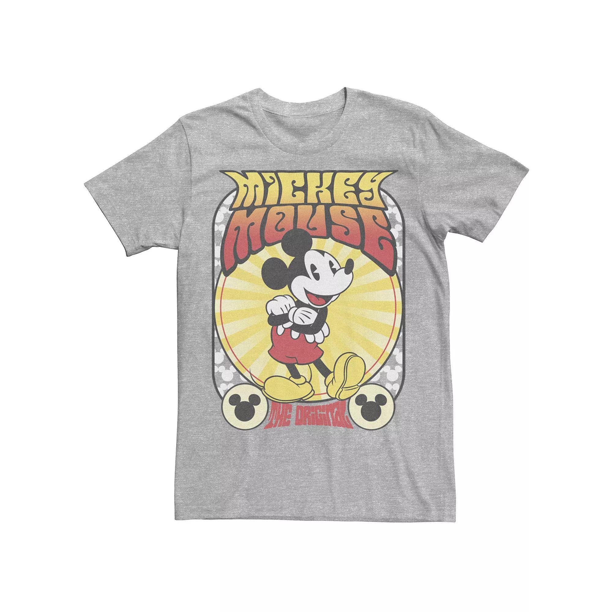 Disney's Mickey Classic Full Portrait Mickey Mouse Men's Tee, Size: XS, Athletic Grey Product Image