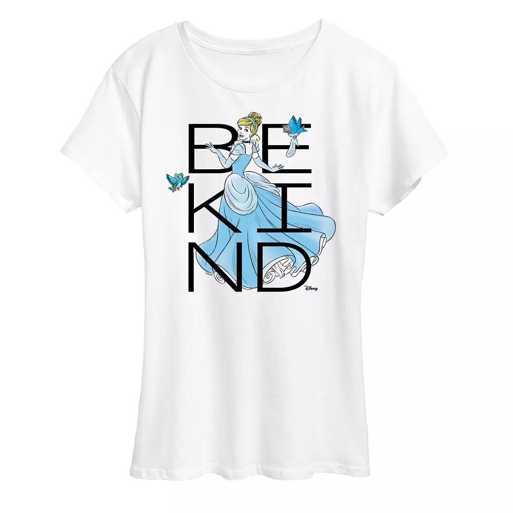 Disney Princess Cinderella Womens Be Kind Graphic Tee Product Image
