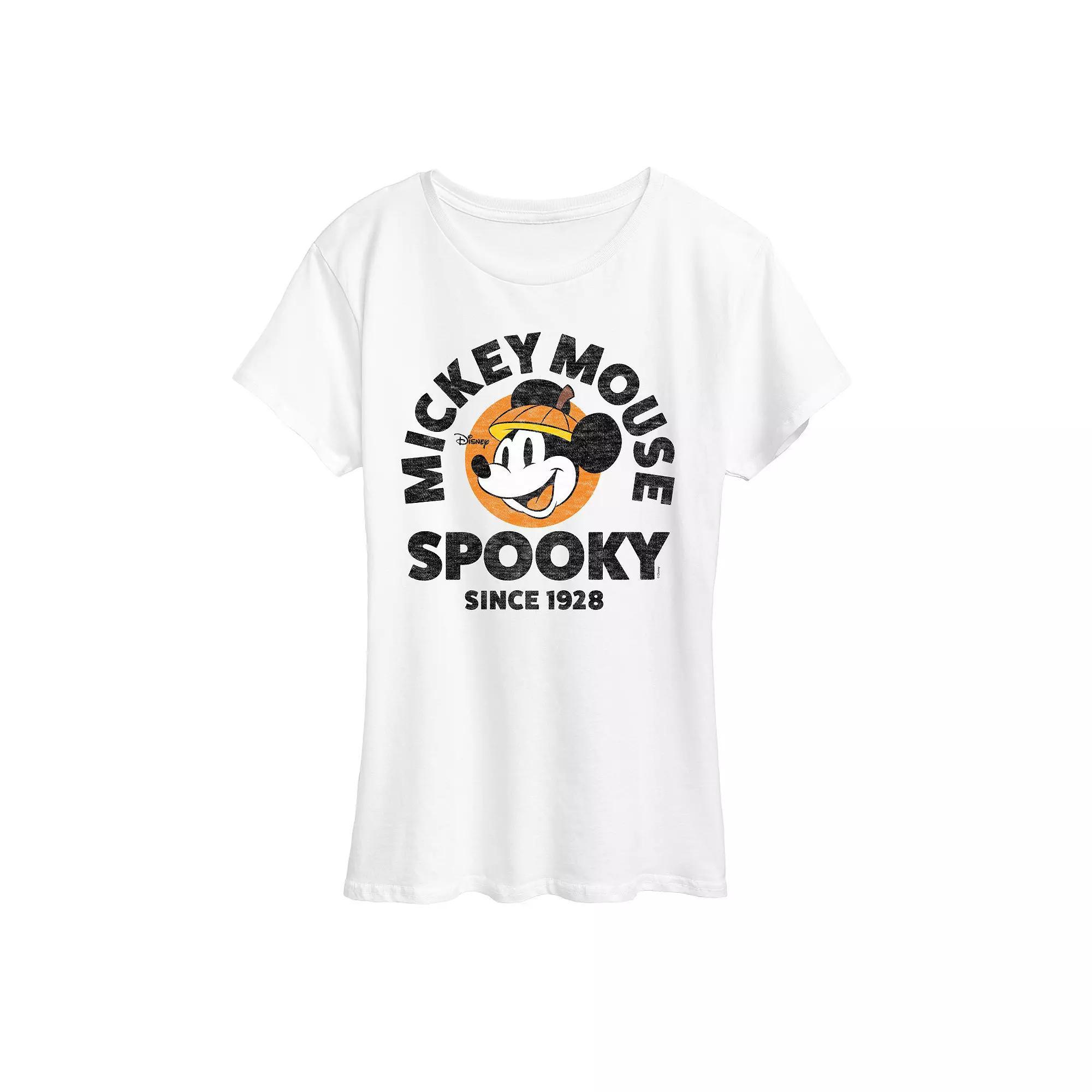 Disney's iMickey Mouse Women's Spooky Since 1928 Graphic Tee, Size: Large, White Product Image
