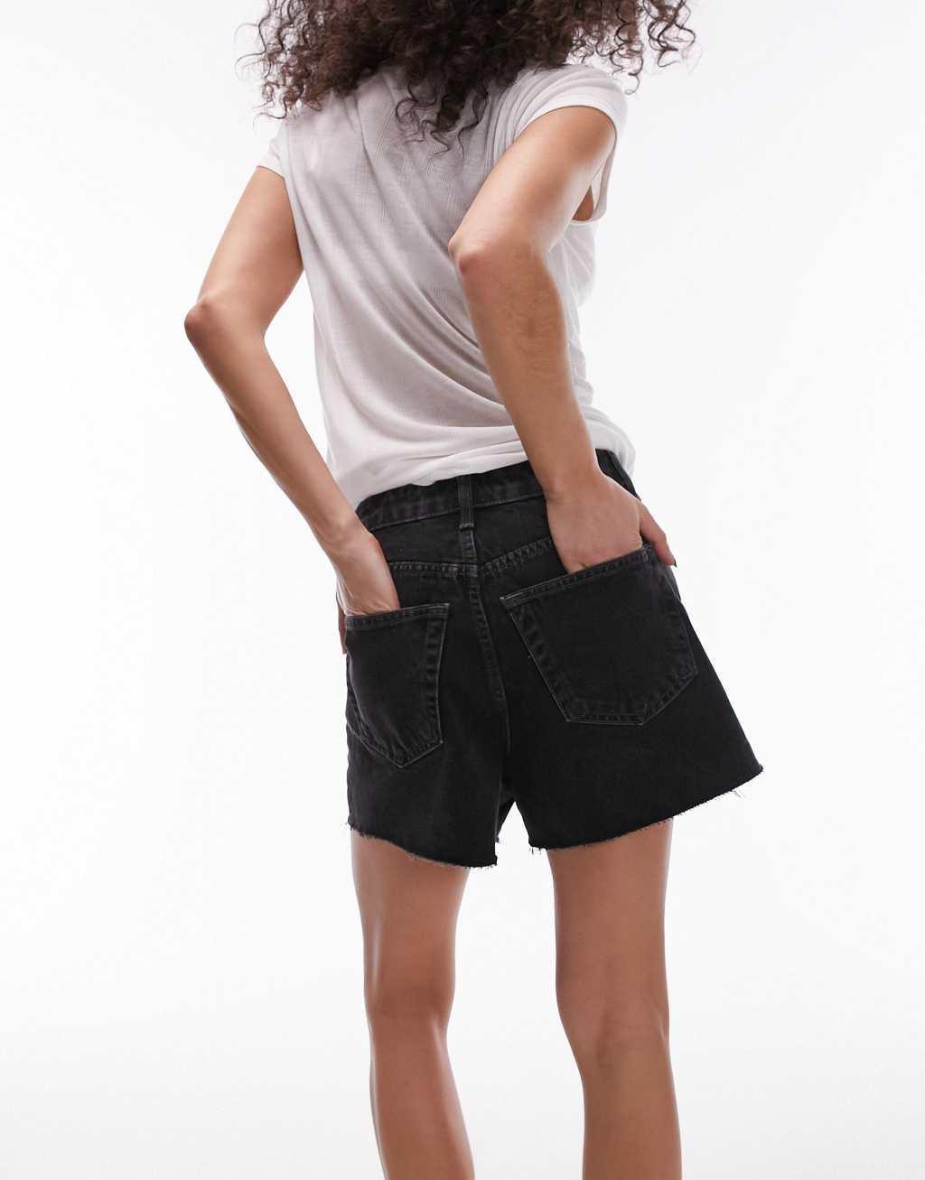 Topshop denim a-line shorts Product Image