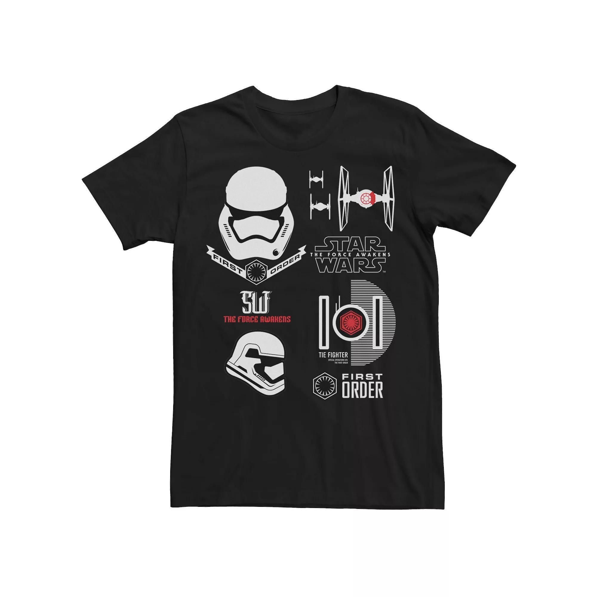 Men's Star Wars Force Awakens First Order Trooper Tee, Size: Medium, Black Product Image