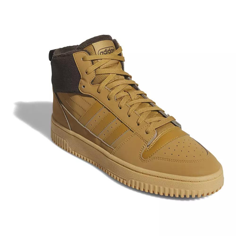 adidas Break Start Mid Men's Winterized Basketball Shoes, Size: 7.5, Dark Brown Gum Product Image