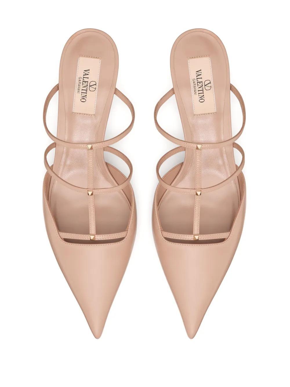 Rockstud Wispy 60mm leather mules Product Image