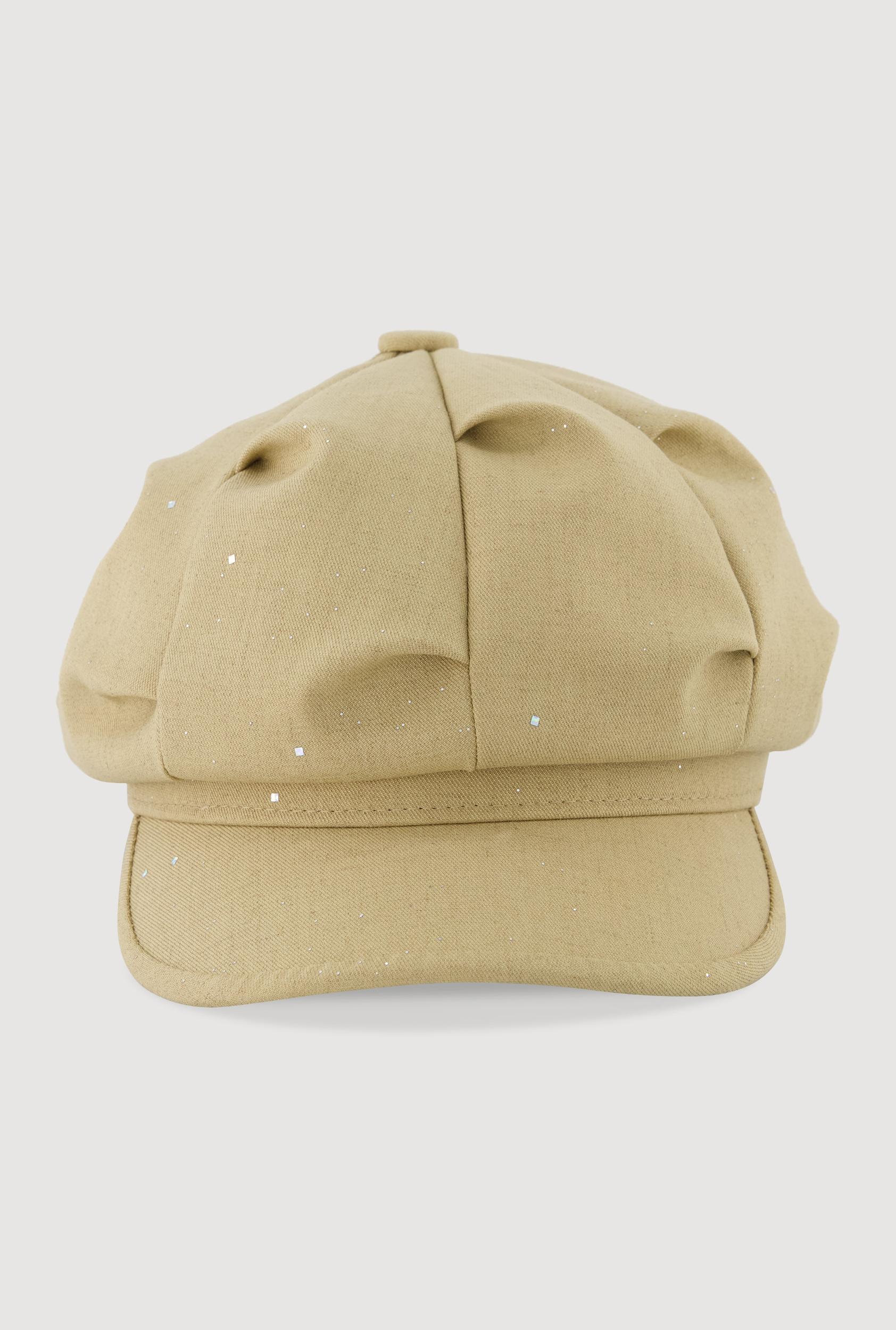 Stylish Glitter Cabbie Hat Female Product Image