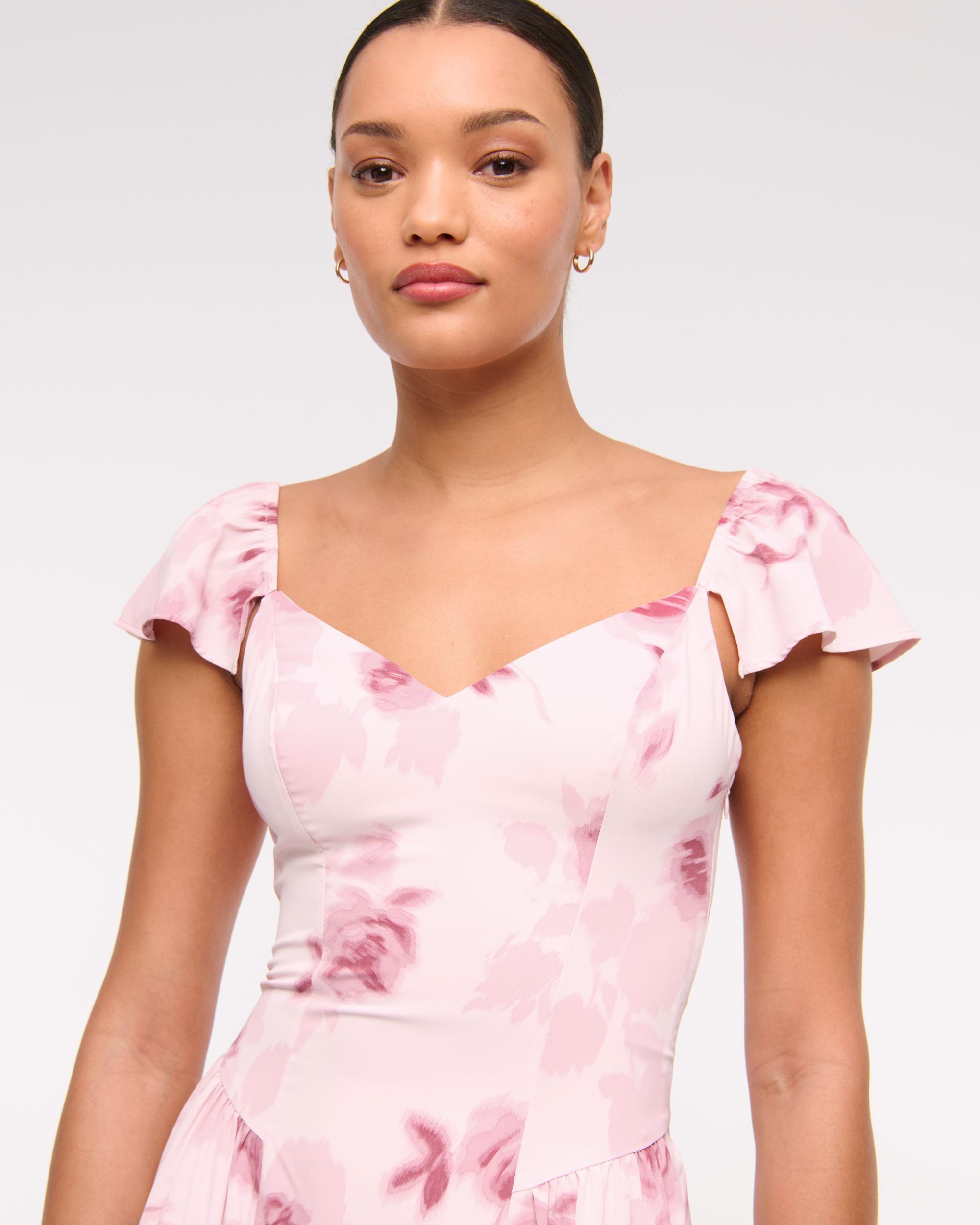 Flutter Sleeve Midi Dress Product Image
