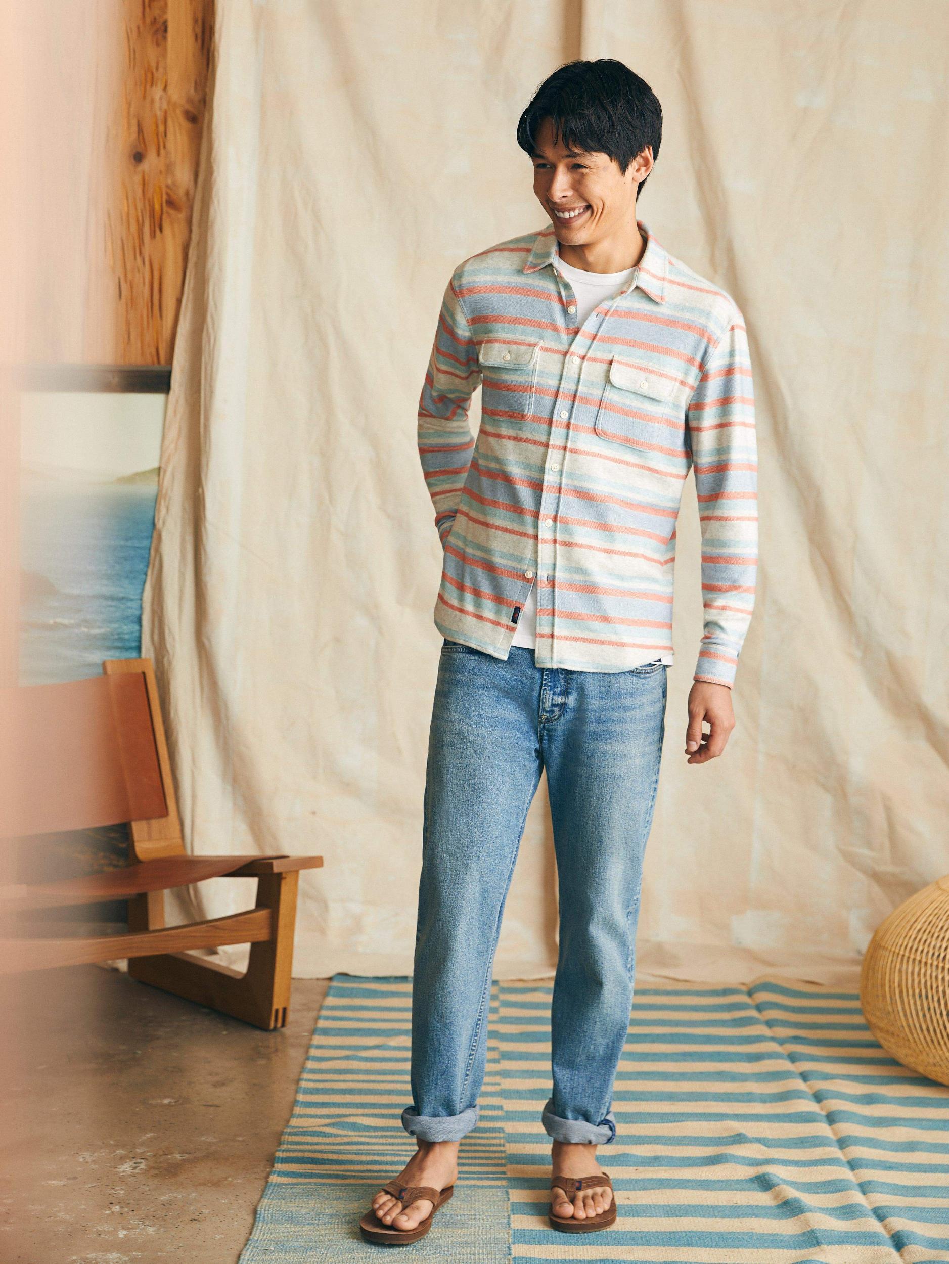 Legend™ Sweater Shirt (Tall) - Coral Reef Stripe Male Product Image