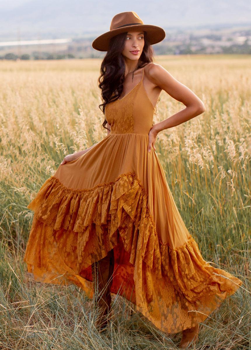 Christelle Dress in Marigold Female Product Image