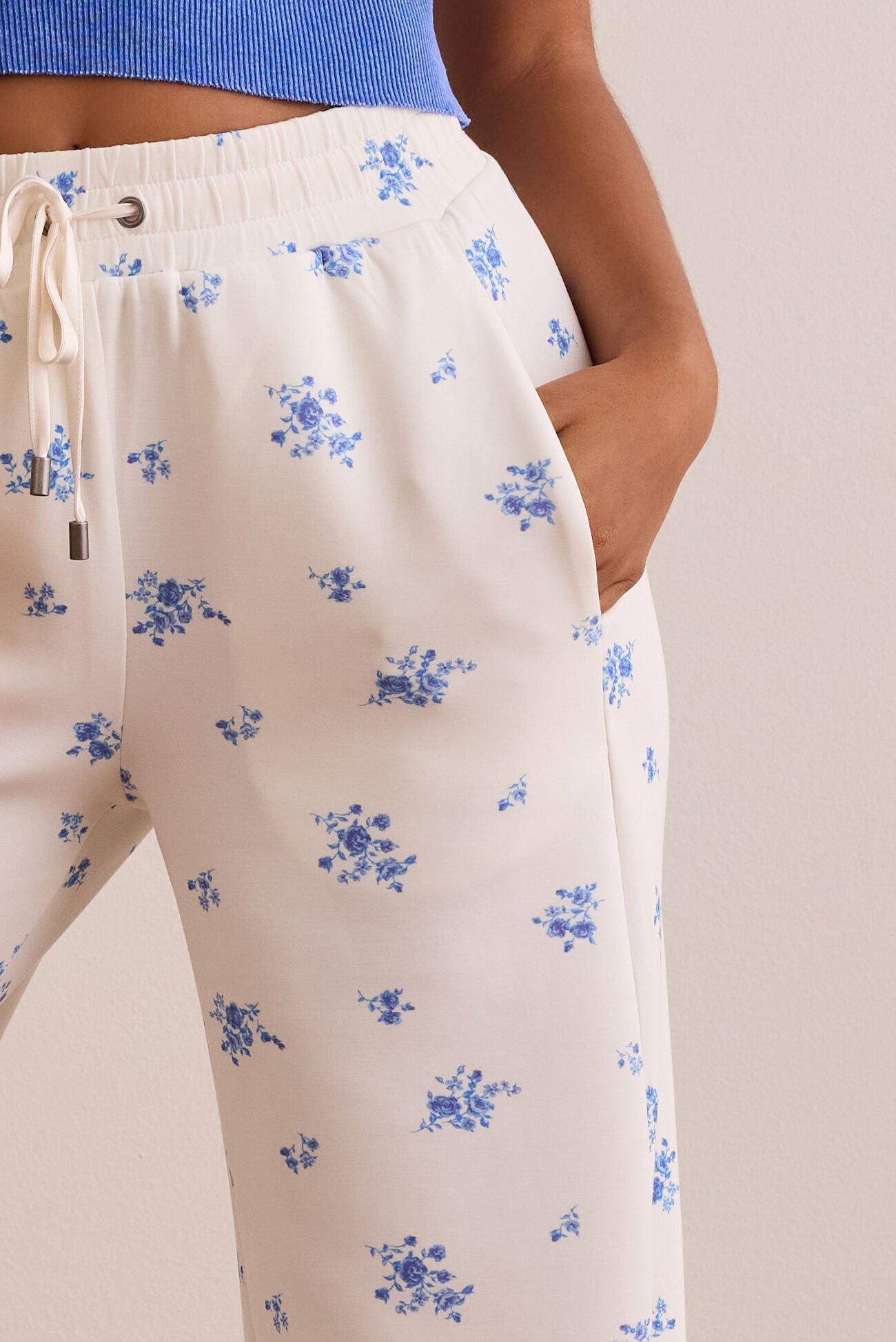 Floral Supersoft Wide Leg Sweatpants Product Image