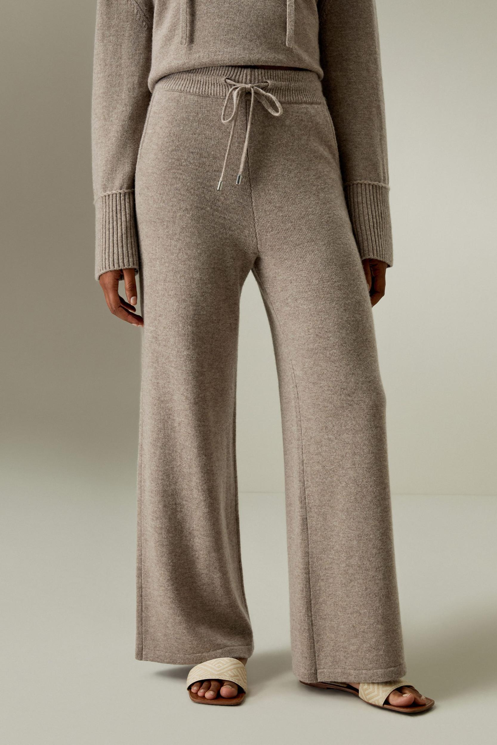 Merino Wool Jersey Wide-Leg Pants Product Image